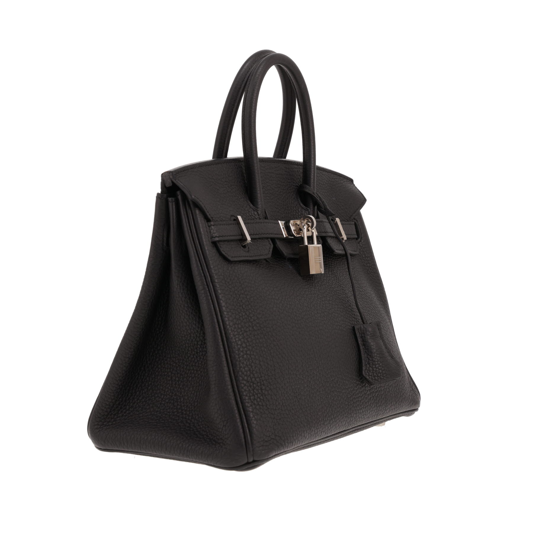 Sac à main Hermès  Birkin 25 cm en cuir togo noir