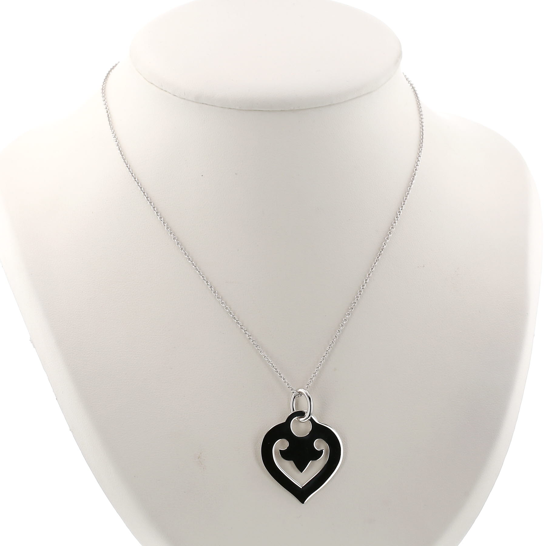 Pendentif O.J. Perrin Légende moyen modèle en or blanc