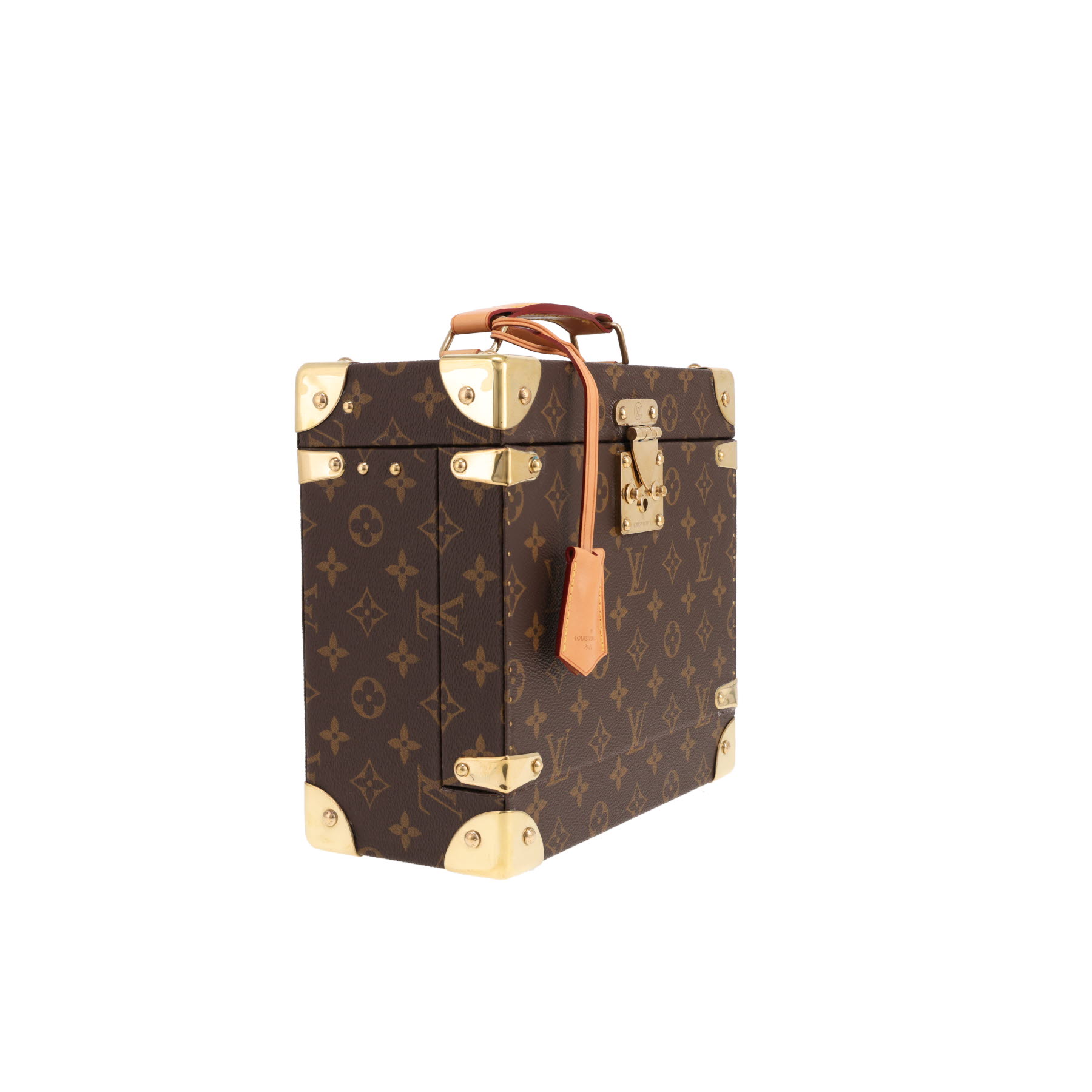 Louis Vuitton Vanity  Monogram canvas and natural leather perfume case