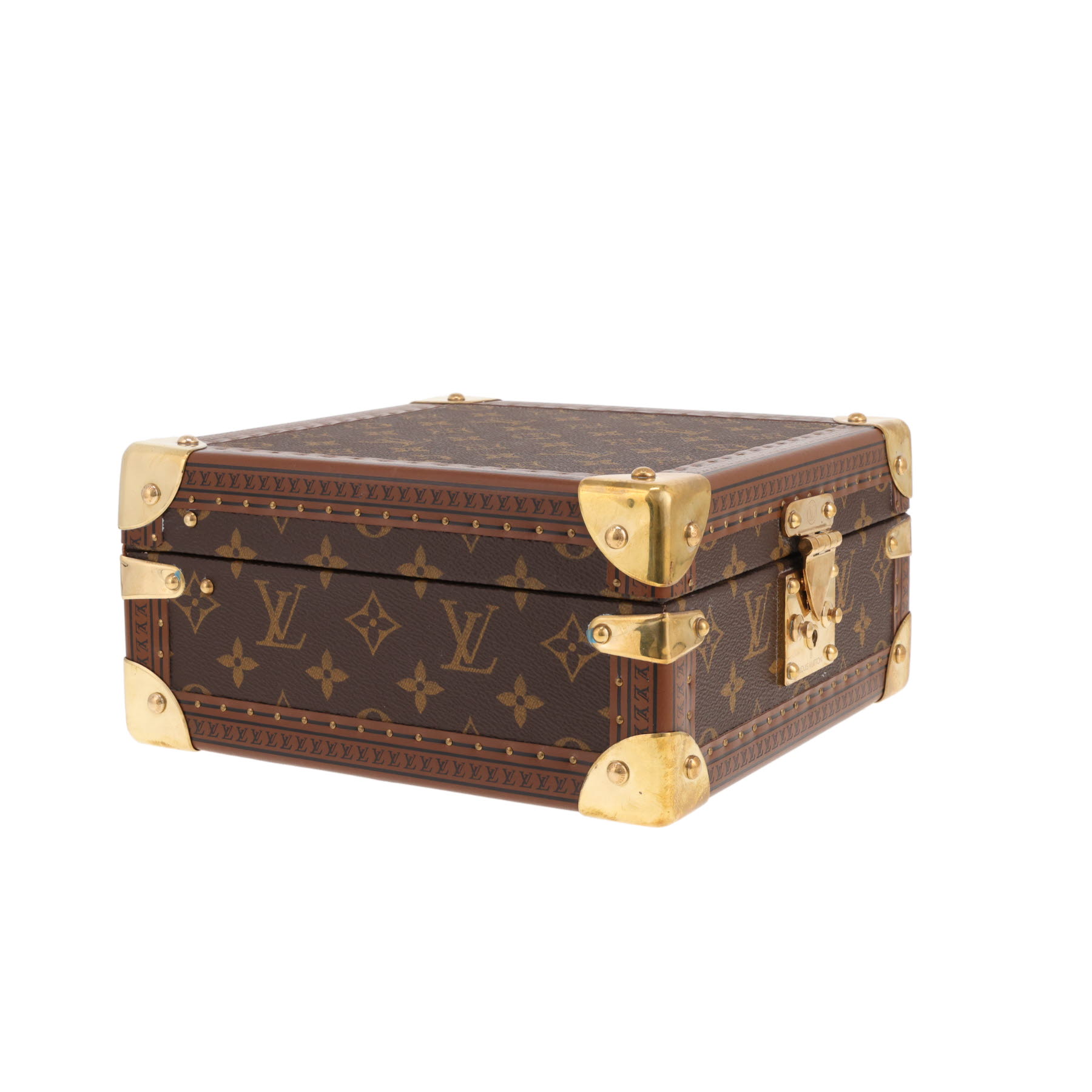 Portagioie Louis Vuitton  Cofanetto per gioielli in tela Monogram marrone