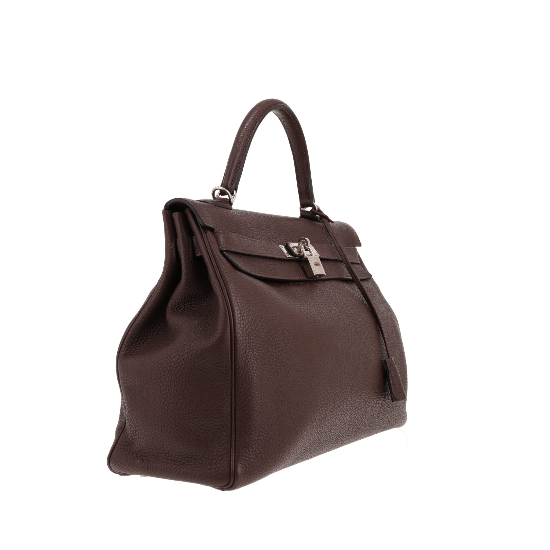 Sac à main Hermès  Kelly 35 cm en cuir togo marron