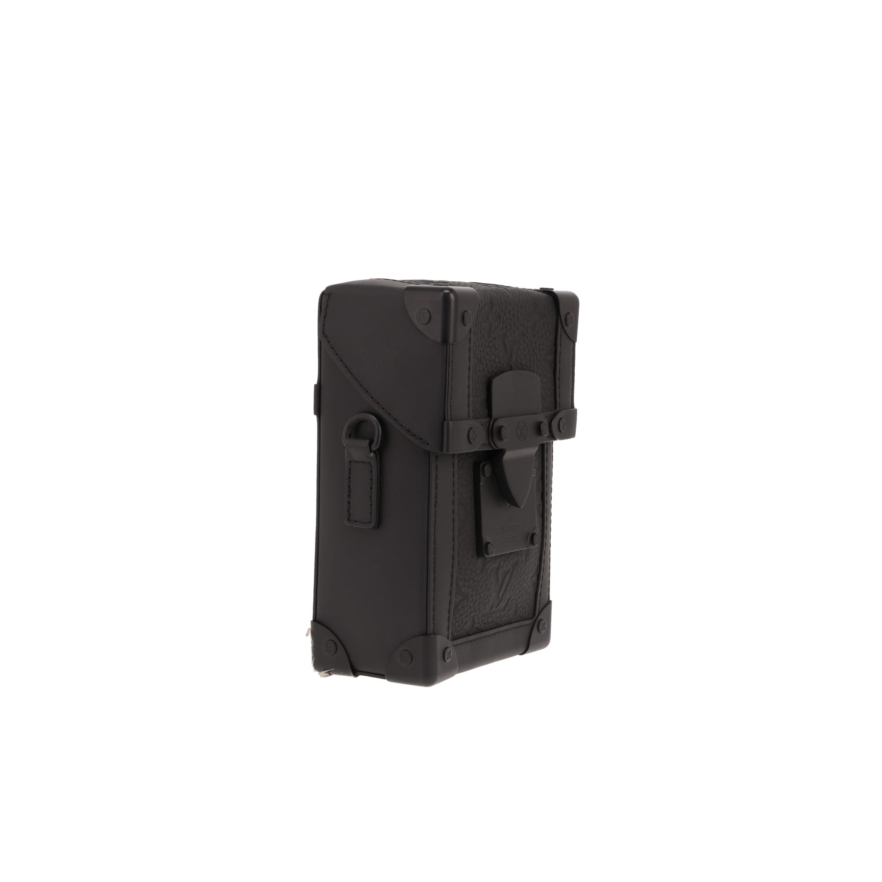 Sac bandoulière Louis Vuitton  Trunk en cuir monogram empreinte noir et cuir noir