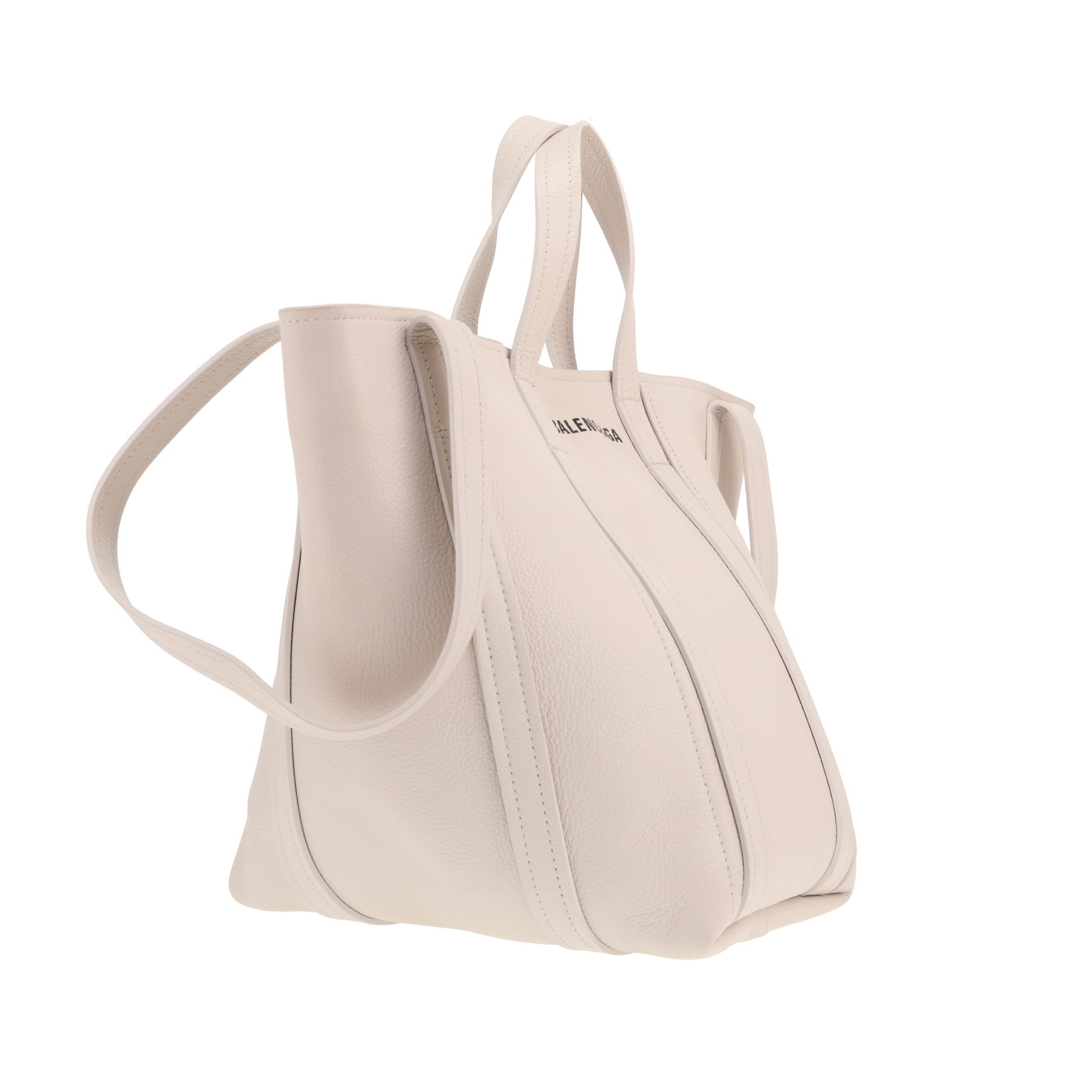 Balenciaga Everyday handbag in white grained leather