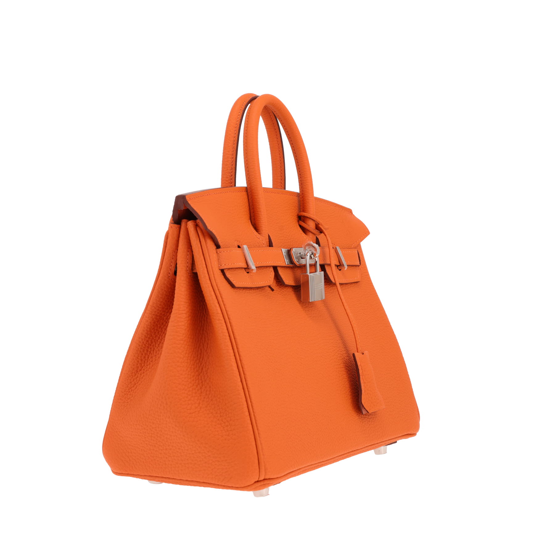 Hermès Birkin handbag, 25 cm, in Orange Togo leather