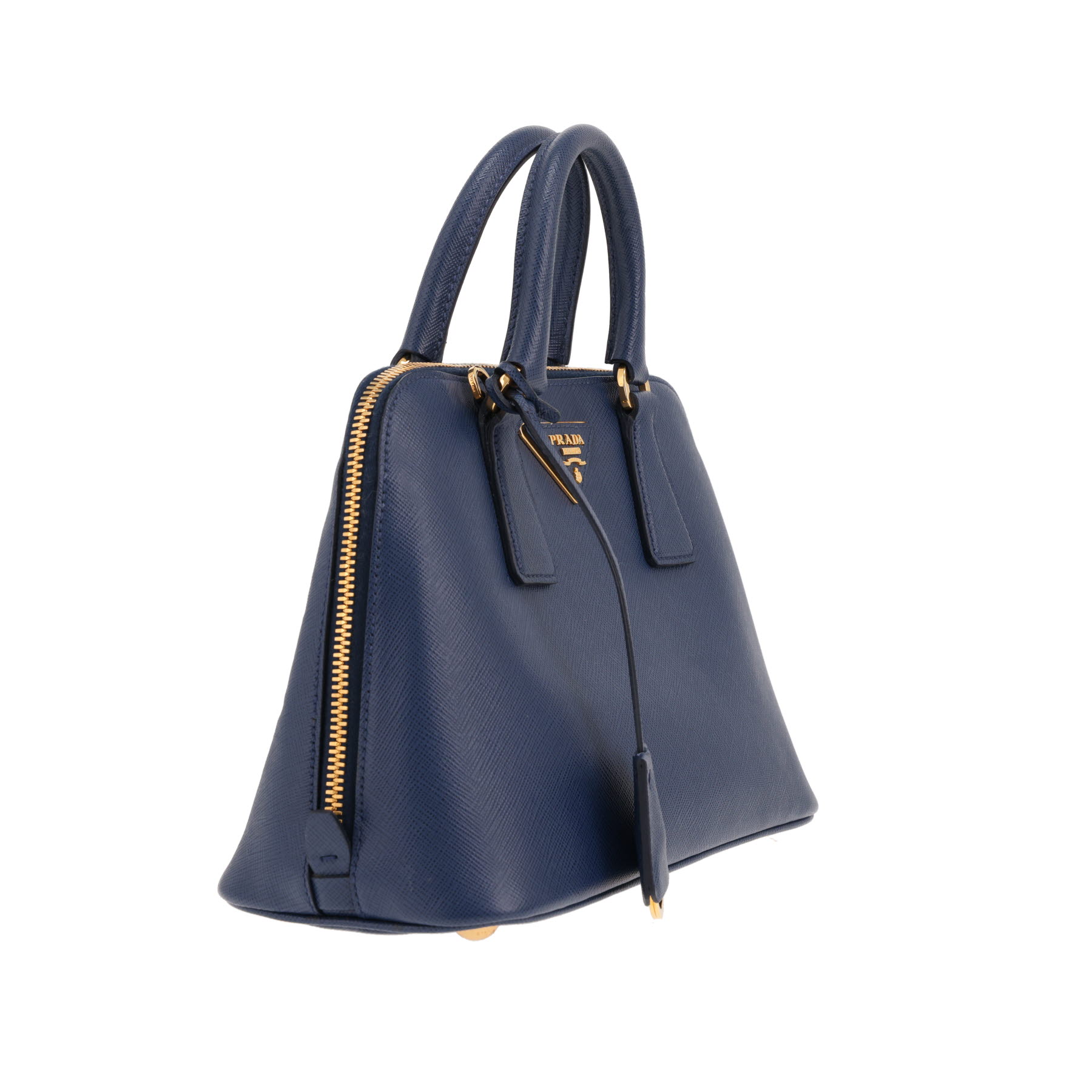 Borsa a tracolla Prada   in pelle Saffiano blu