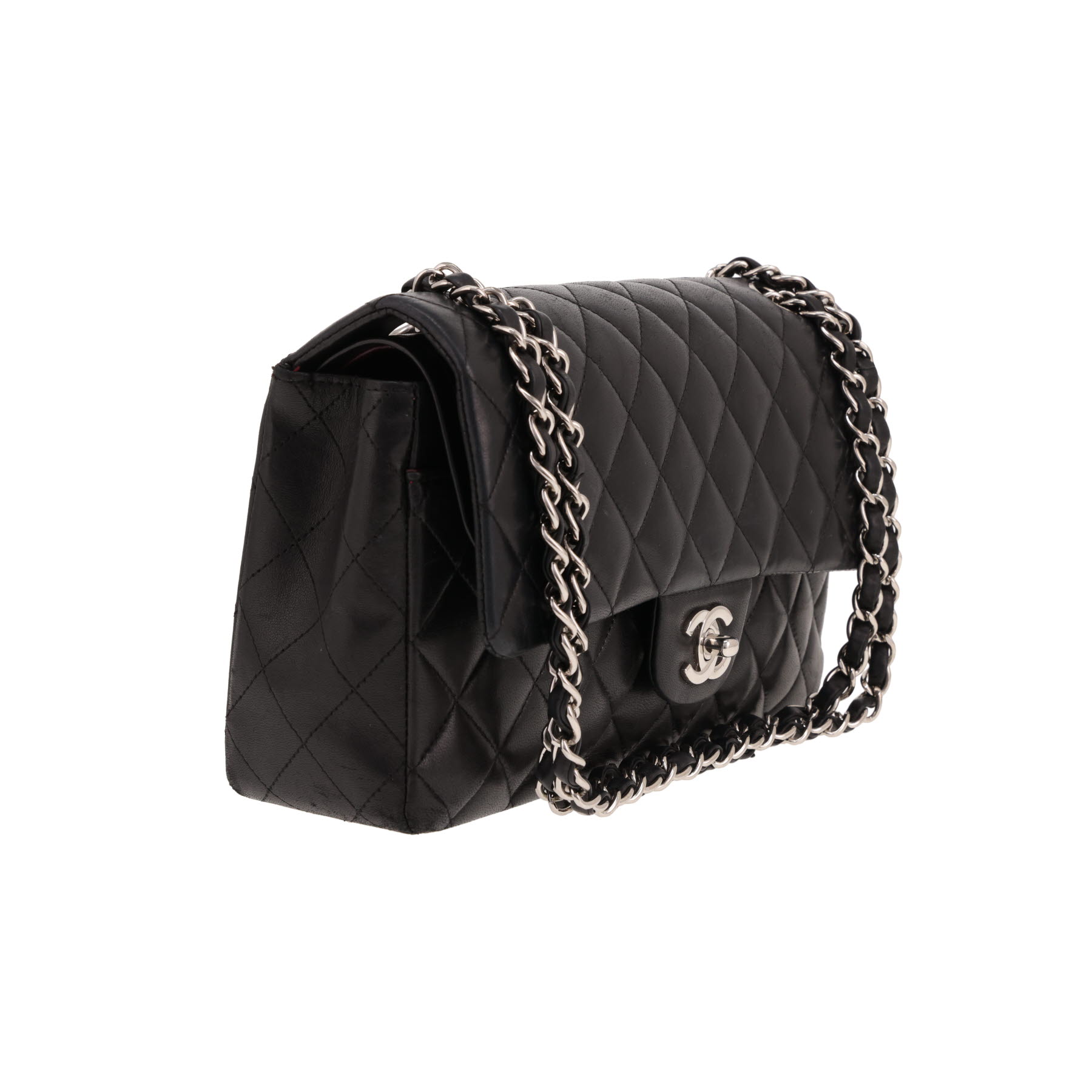 Chanel Timeless Classic handbag in black quilted leather