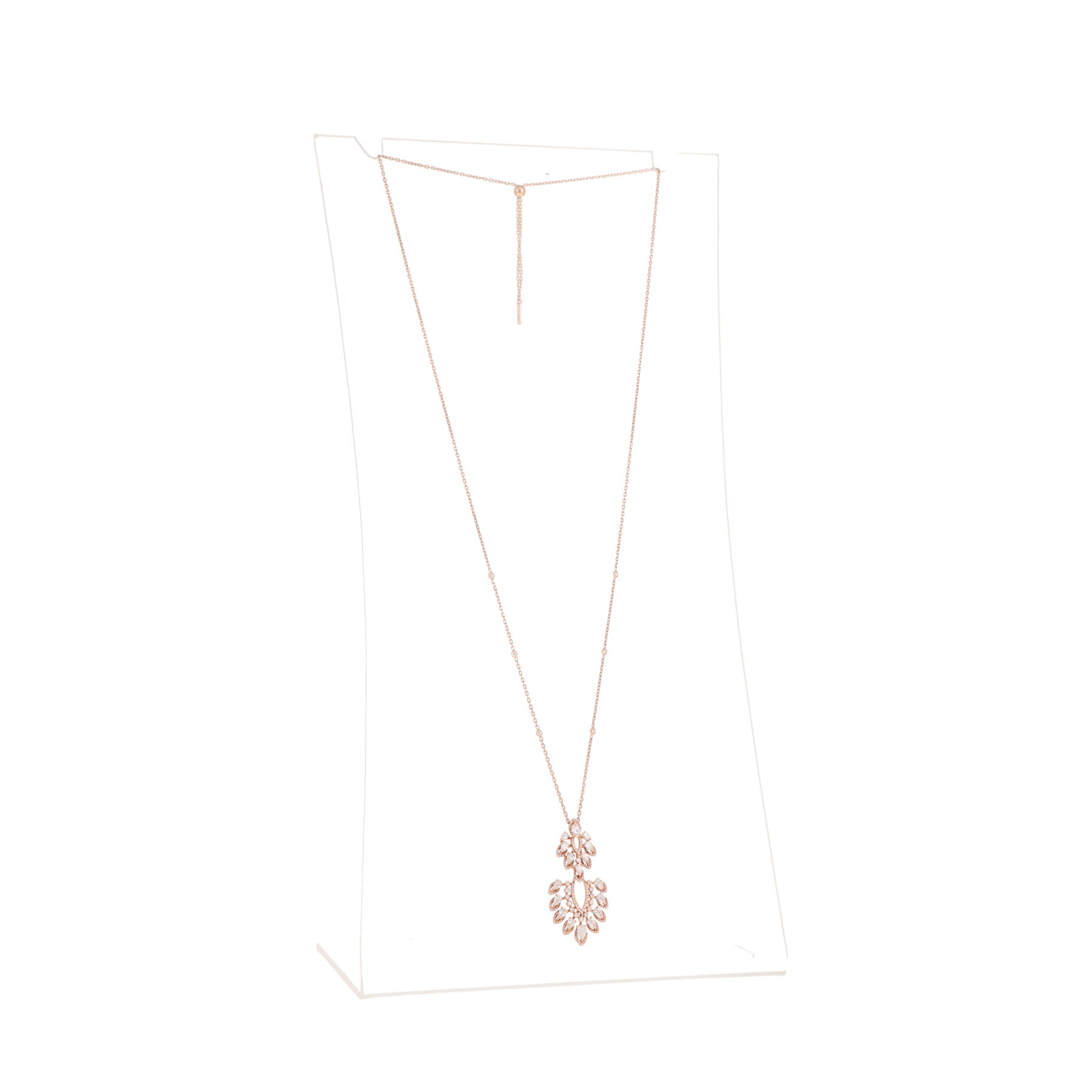 Sautoir Messika Desert Bloom en or rose et diamants