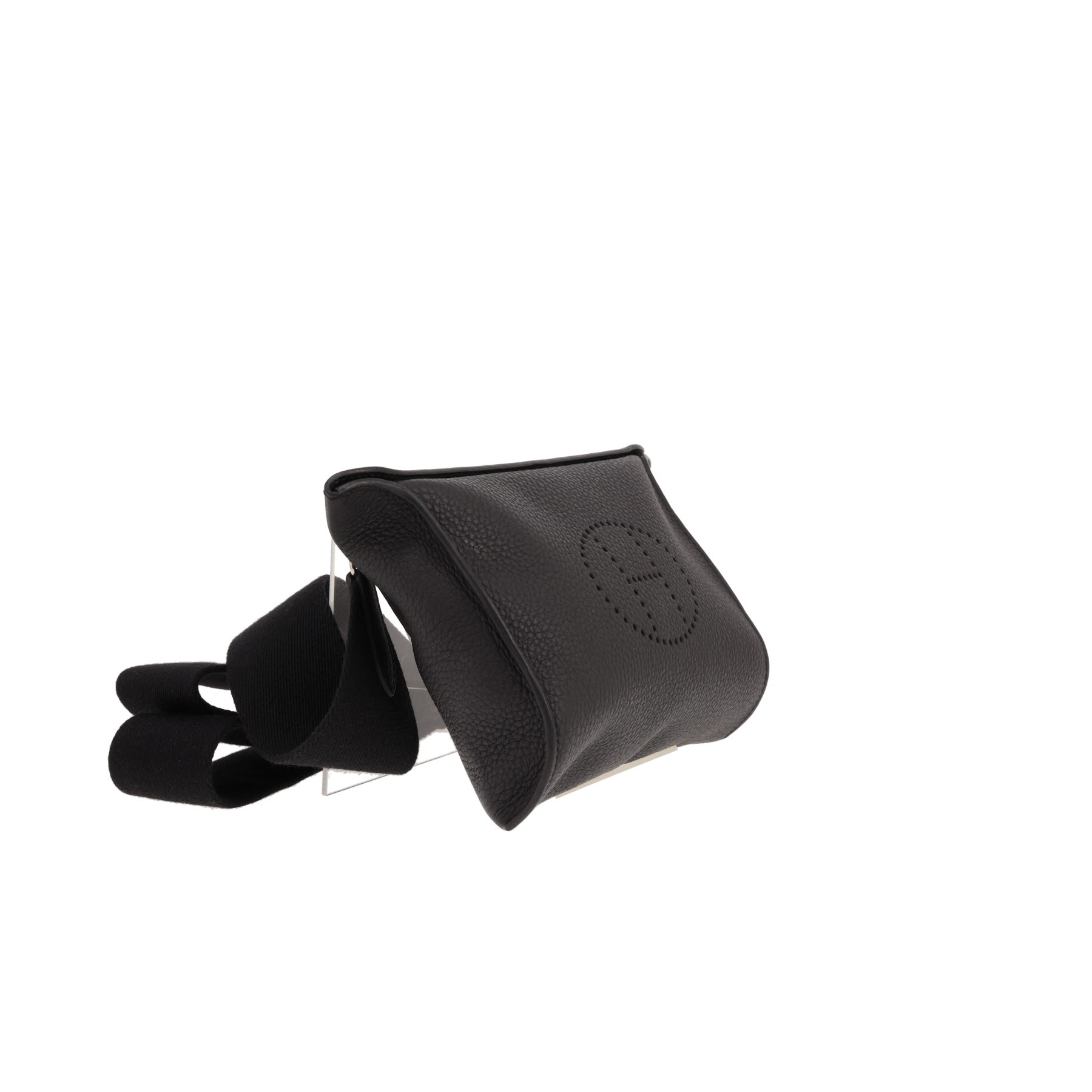 Sac bandoulière Hermès  Videpoches en cuir togo noir