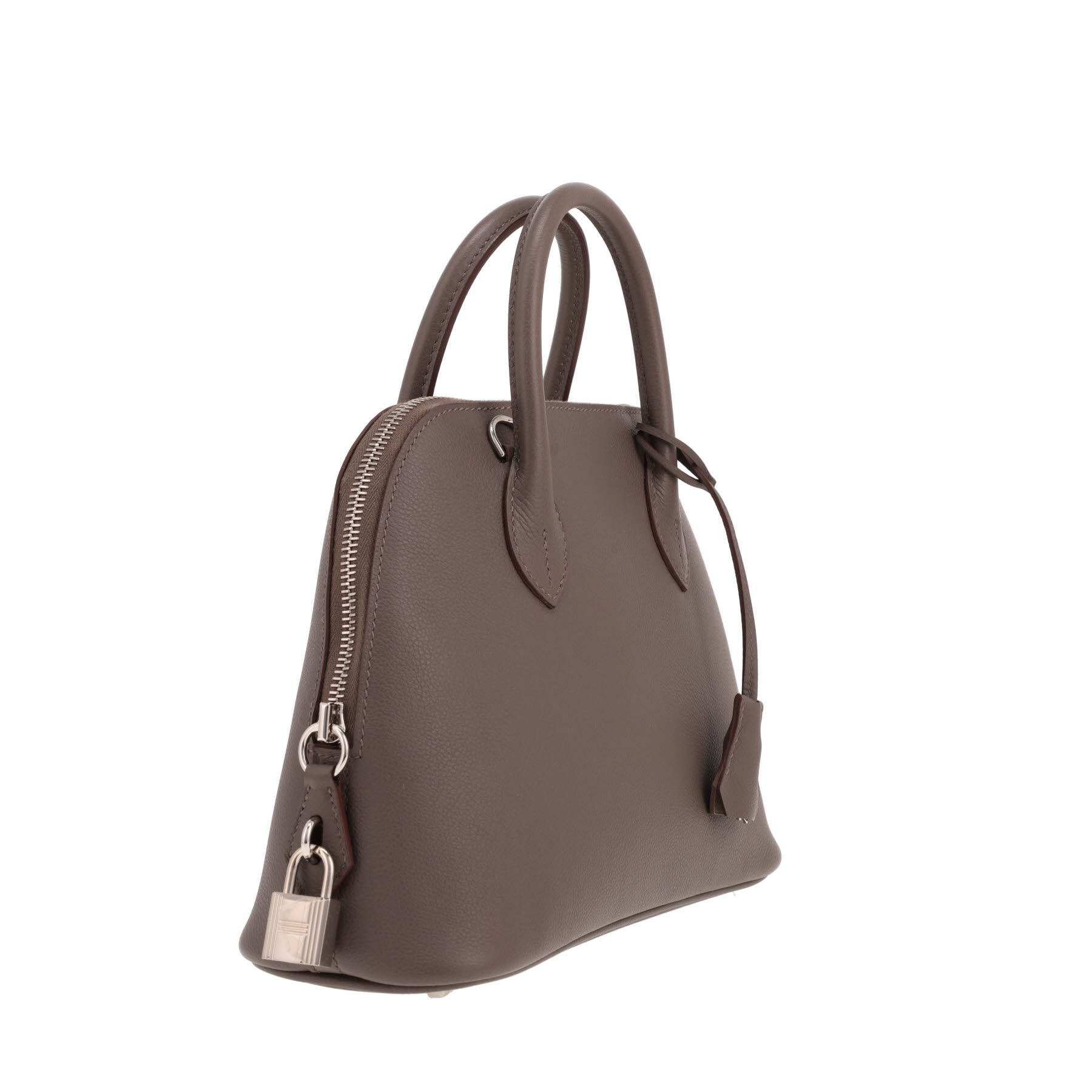Sac à main Hermès  Bolide 25 cm en cuir Evercolor gris étain