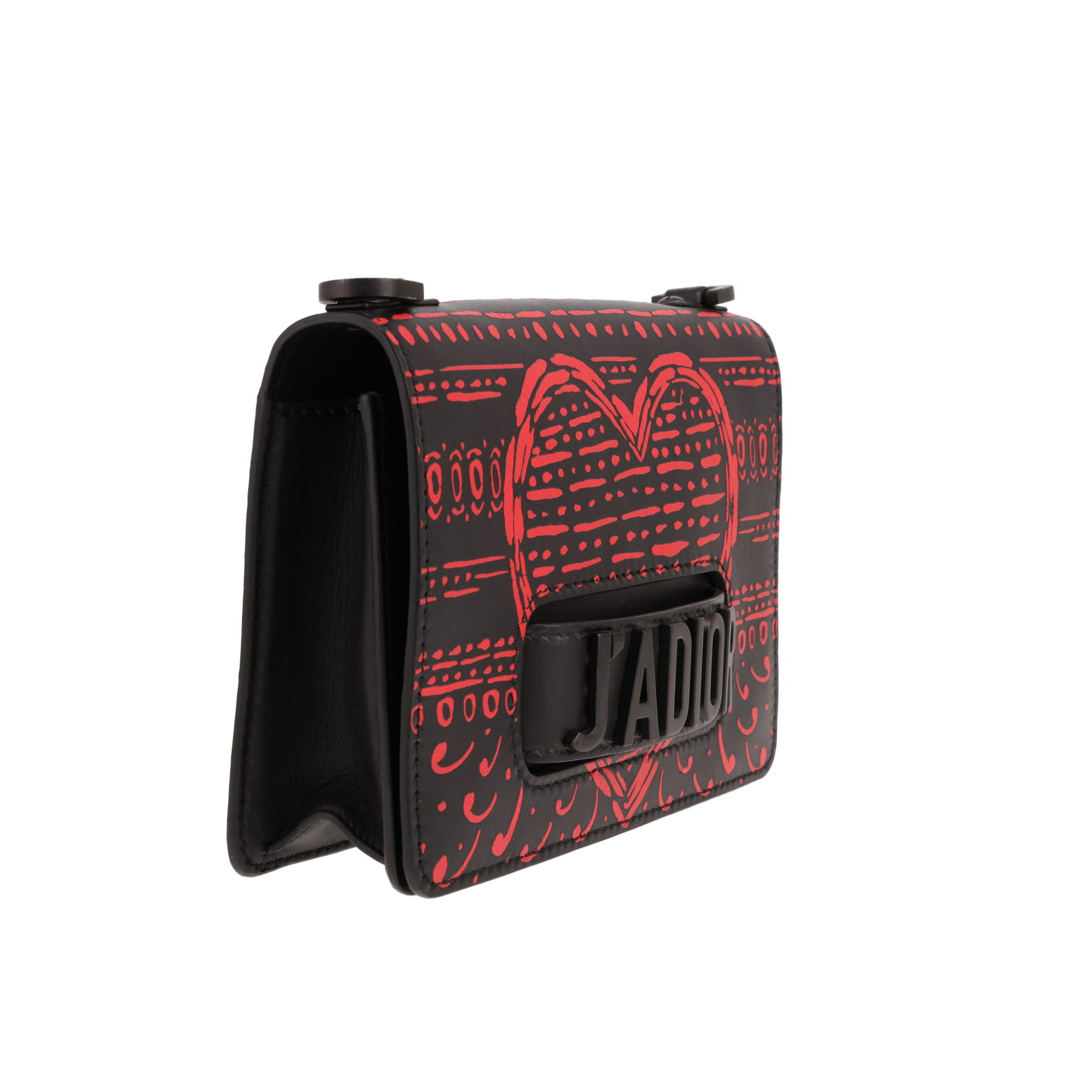 Borsa a tracolla Dior  J’Adior in pelle nera e rossa