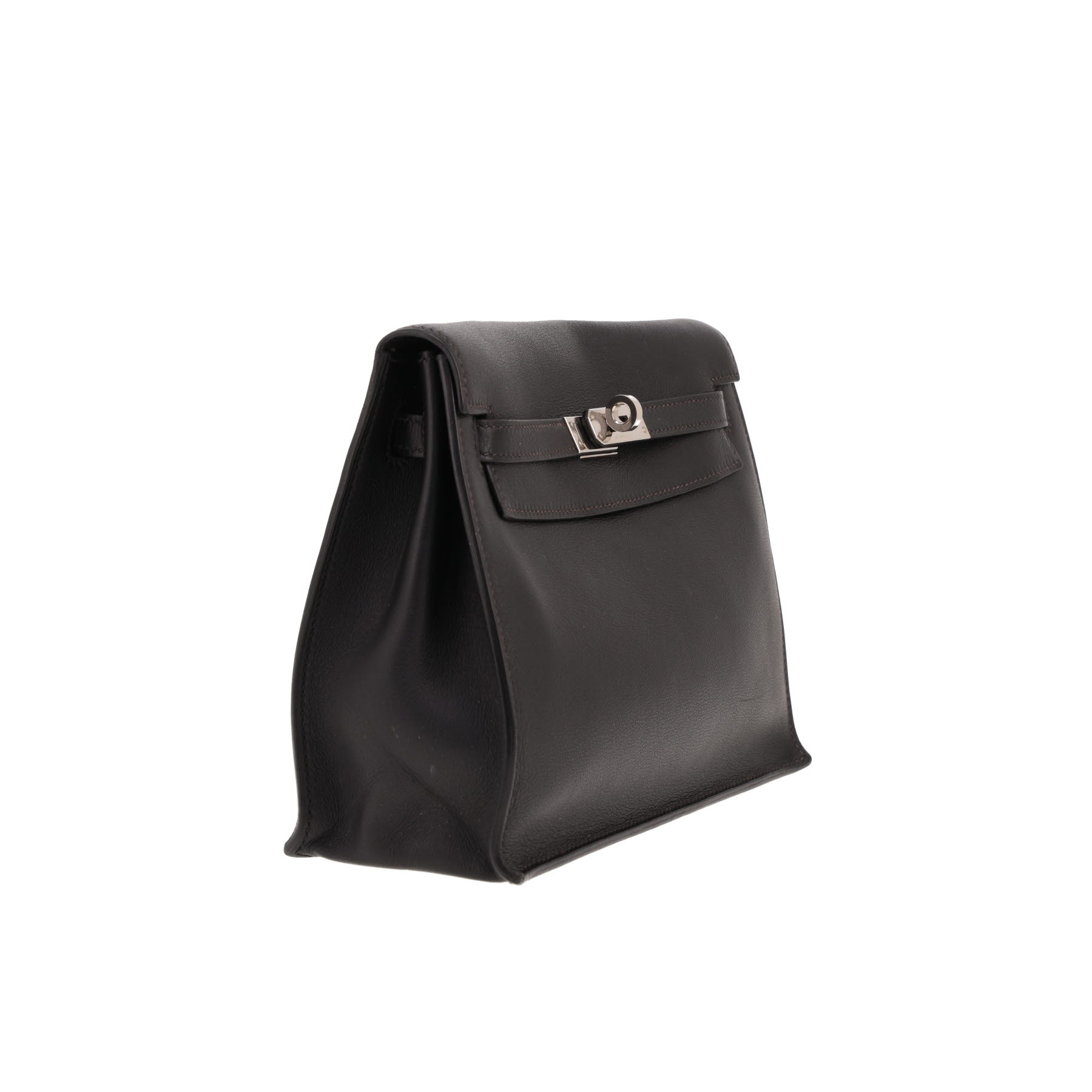 Hermès Kelly Danse shoulder bag in Noir Evercolour leather