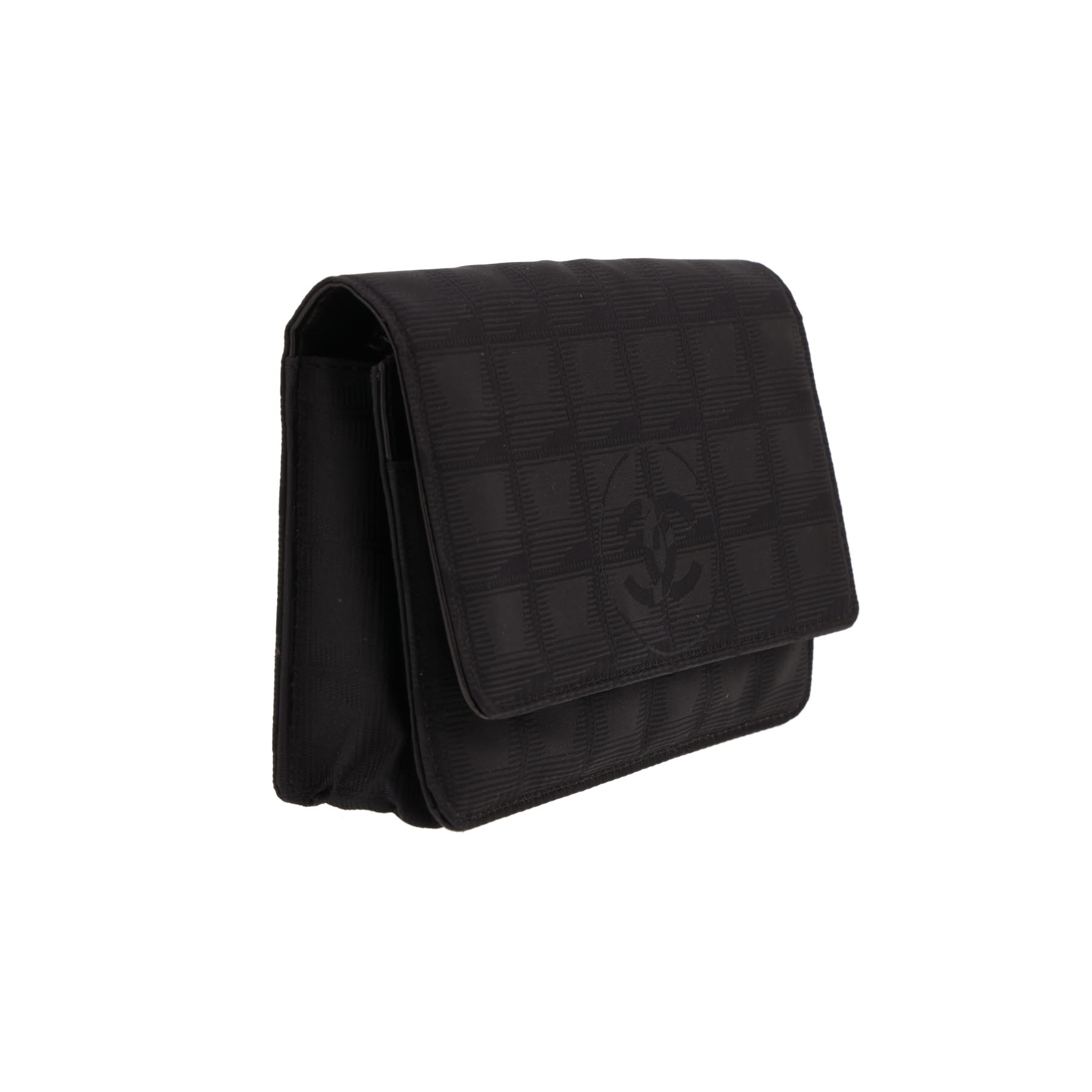 Chanel ‘Wallet on Chain’ shoulder bag in black canvas