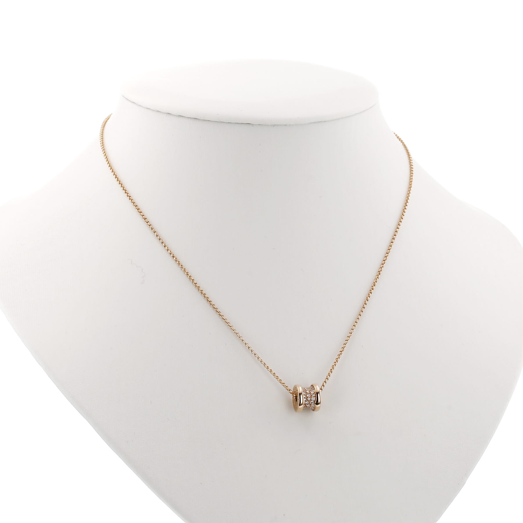 Collar Bulgari B.Zero1 de oro rosa y diamantes