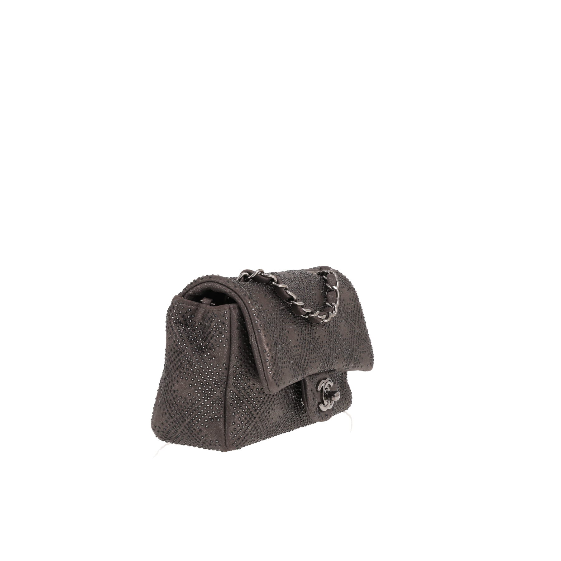 Chanel Timeless Mini shoulder bag in grey leather
