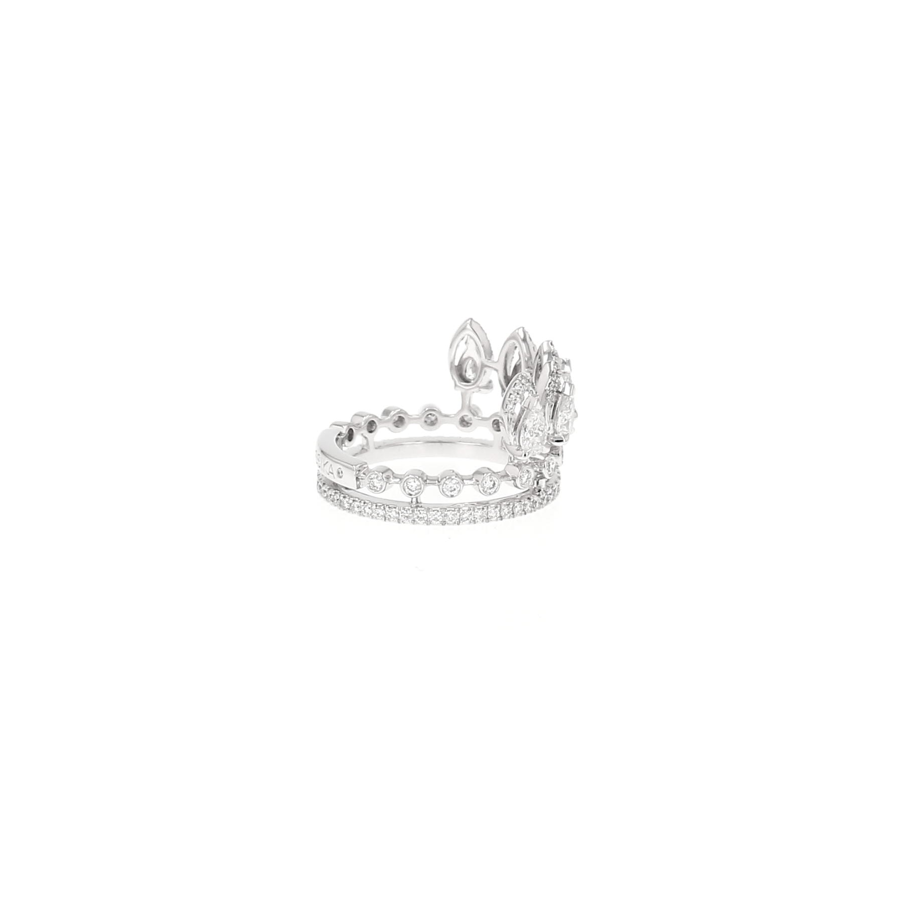 Messika Desert Bloom ring in white gold and diamonds