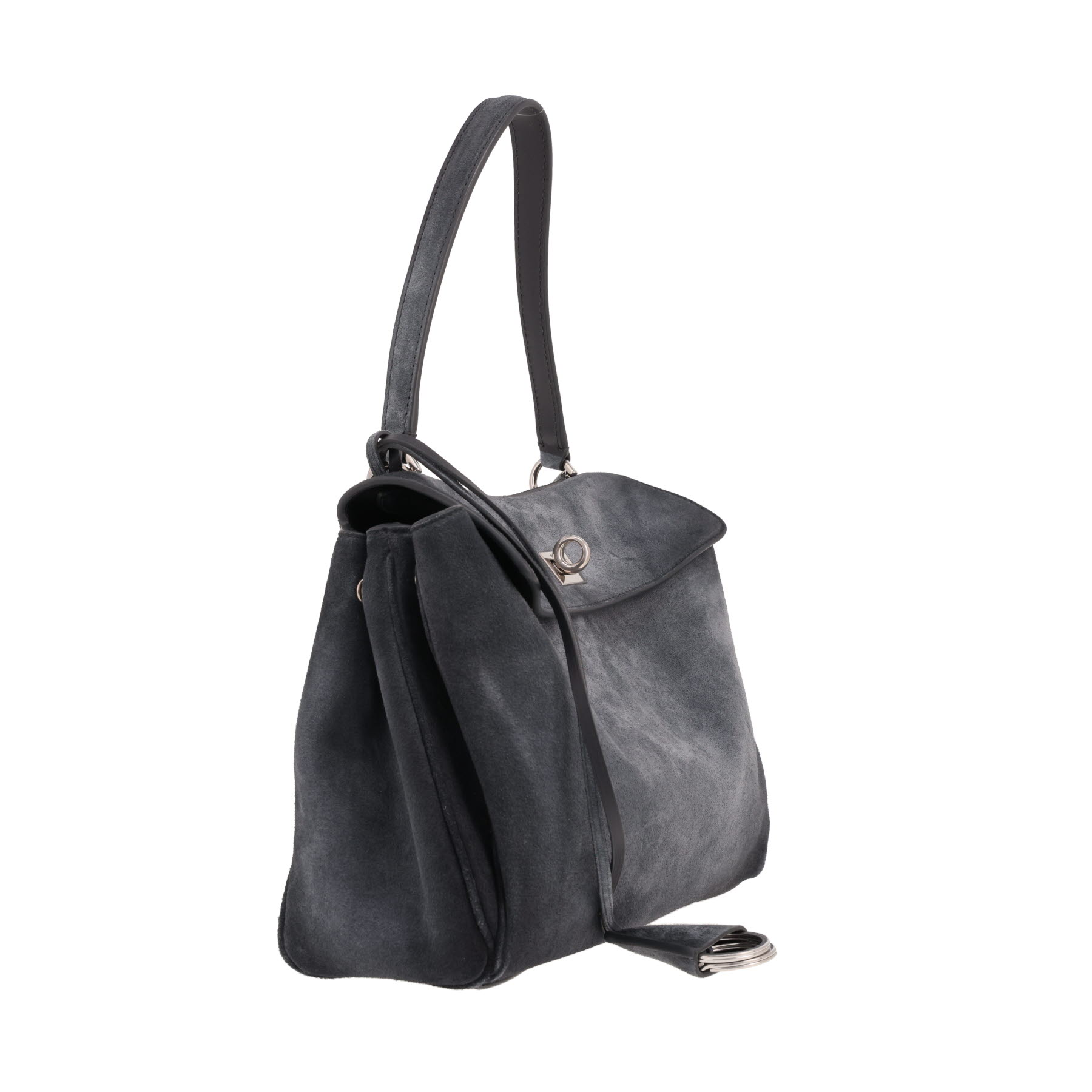 Balenciaga handbag   in grey suede calfskin