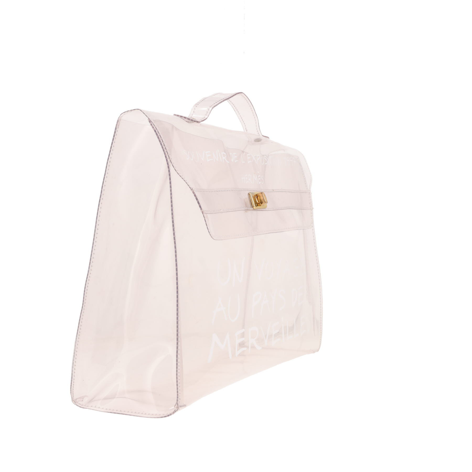 Hermès Kelly Plastic handbag in transparent vinyl