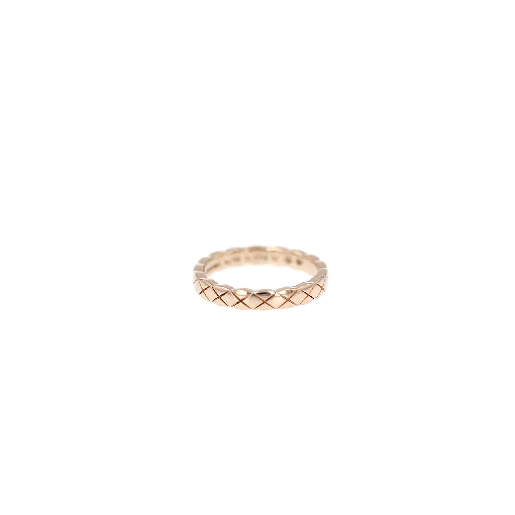 Chanel Coco Crush mini model ring in beige gold