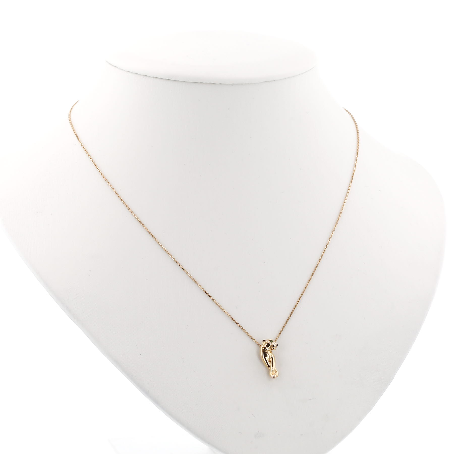 Cartier Panthère necklace in rose gold, tsavorites and onyx