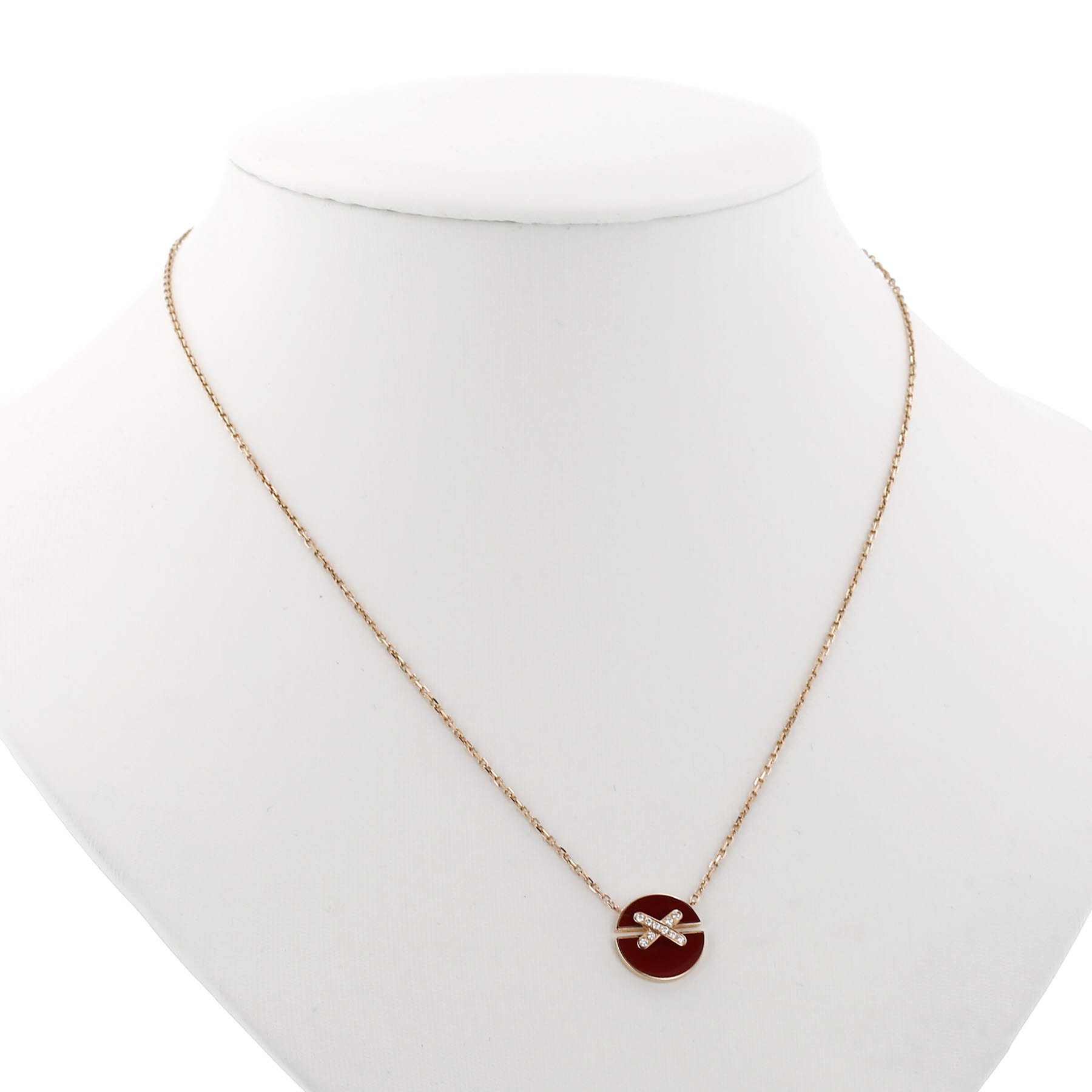 Chaumet ‘Jeux de Liens’ pendant, small model, in rose gold, carnelian and diamond