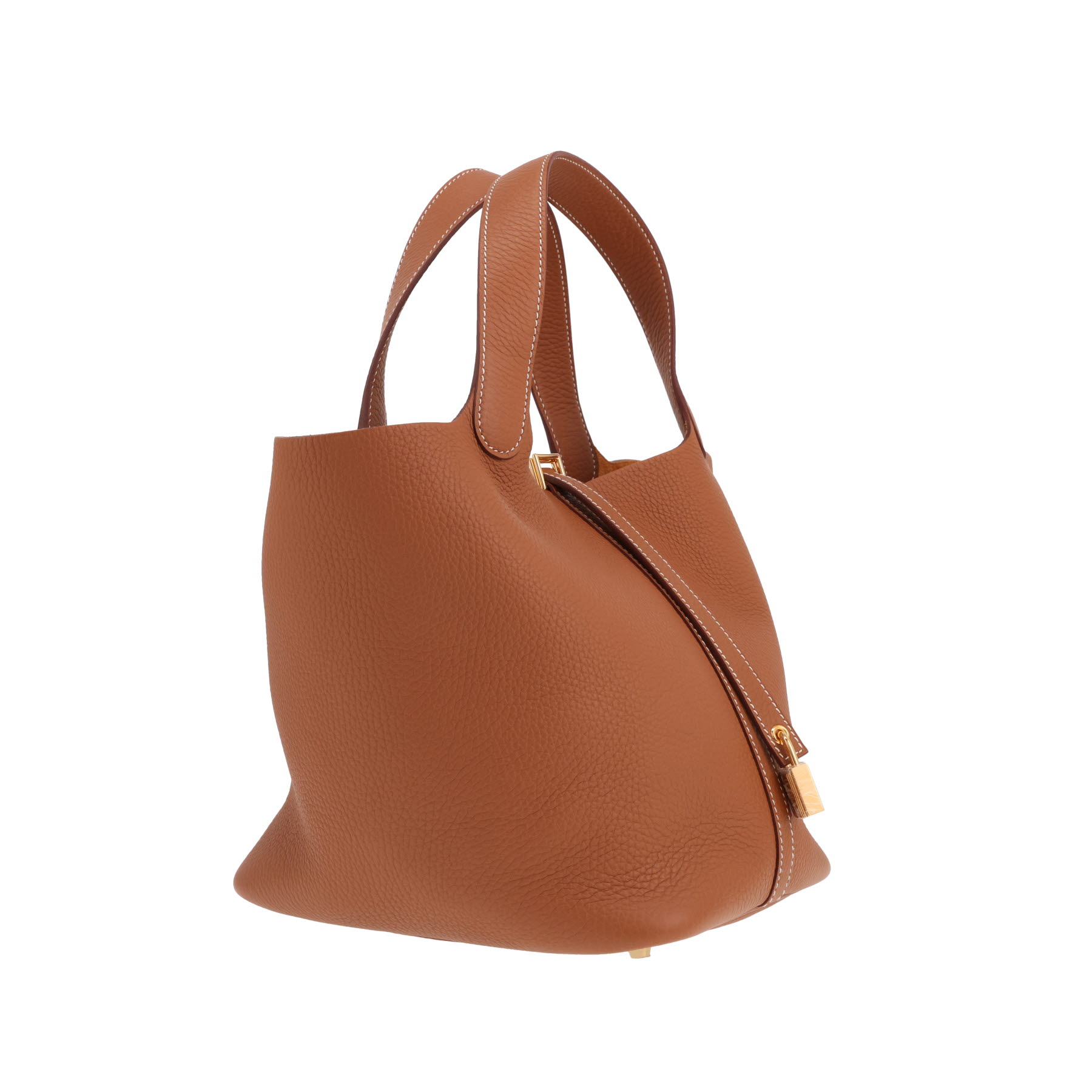 Hermès Picotin 22 cm handbag in Gold Togo leather