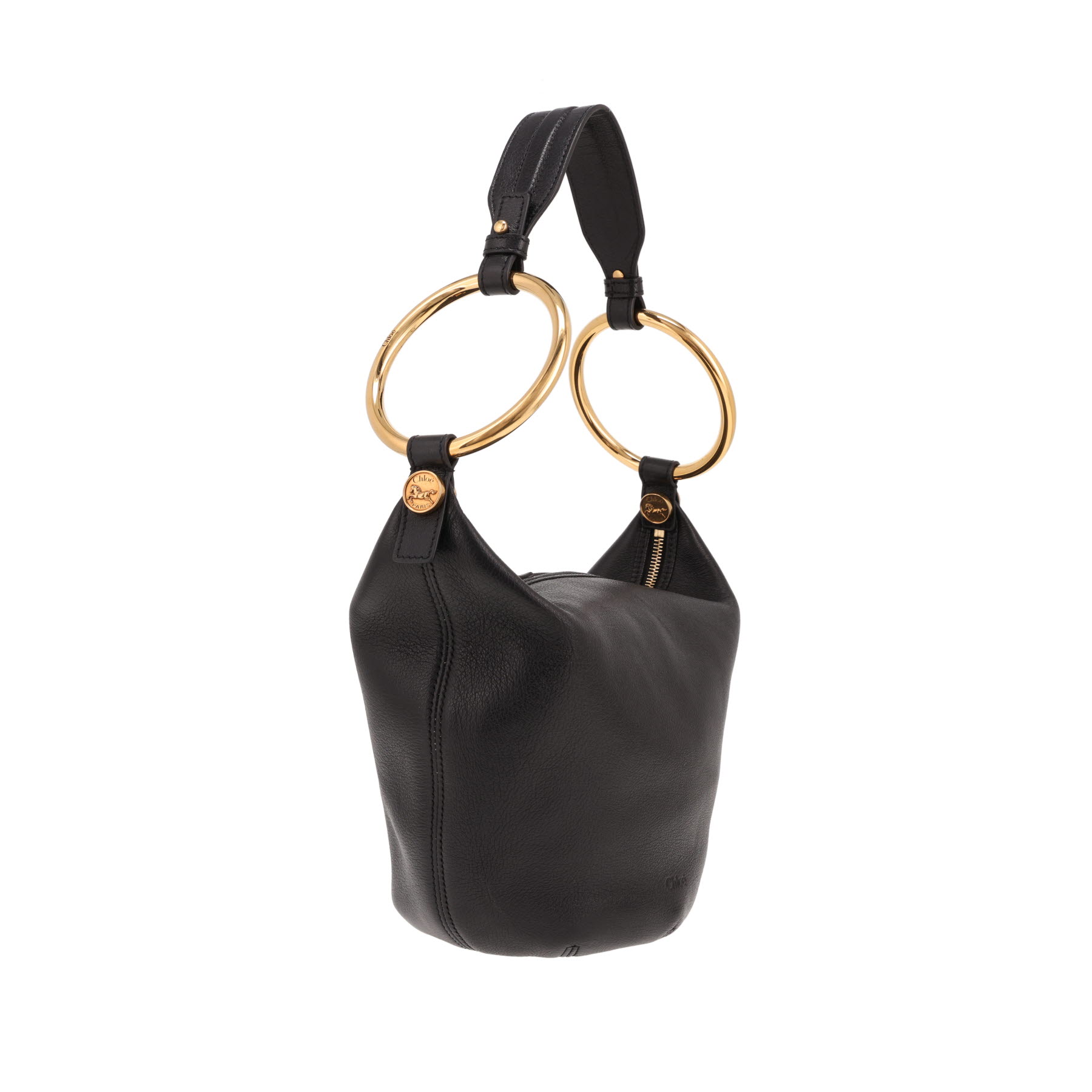 Bolso de mano de Chloé  Pulsera pequeña de cuero negro
