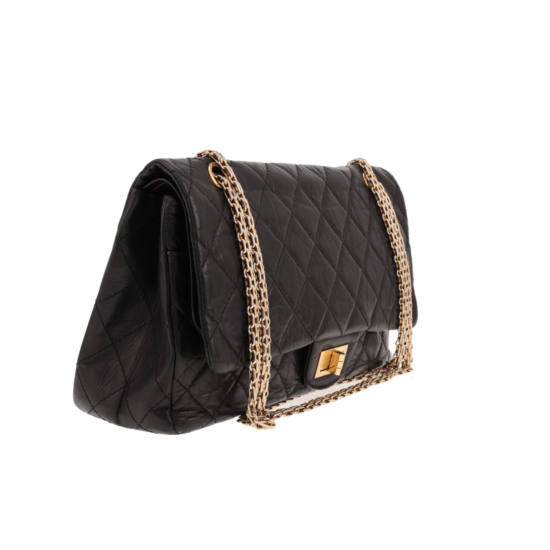 Sac à main Chanel  2.55 en cuir matelassé noir