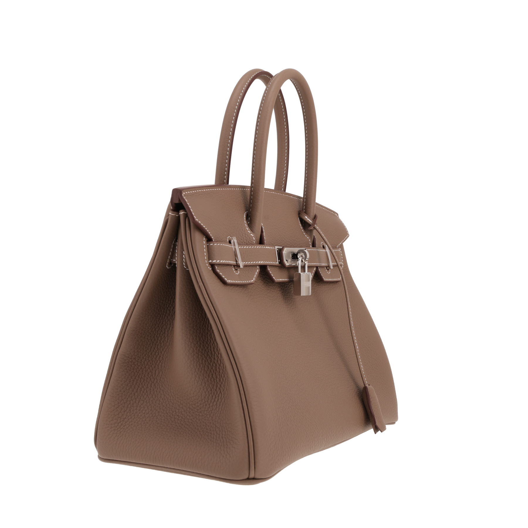 Hermès Birkin handbag, 30 cm, in Togo Étoupe leather in a straw shade