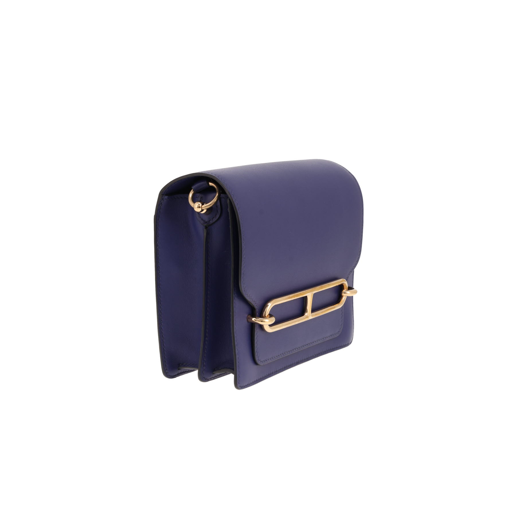 Hermès Roulis shoulder bag in blue leather