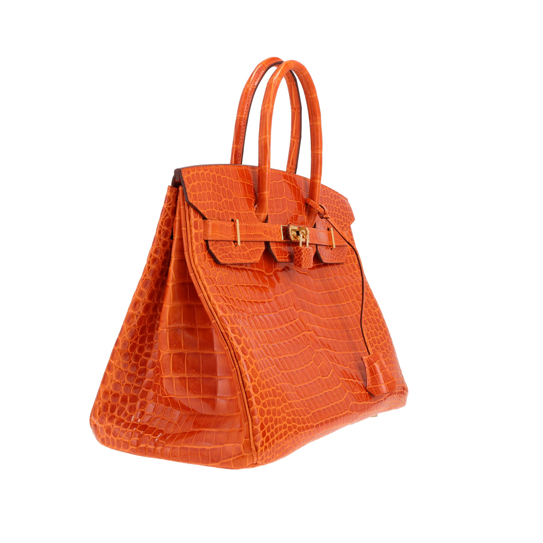 Hermès Birkin handbag, 35 cm, in orange Nile crocodile