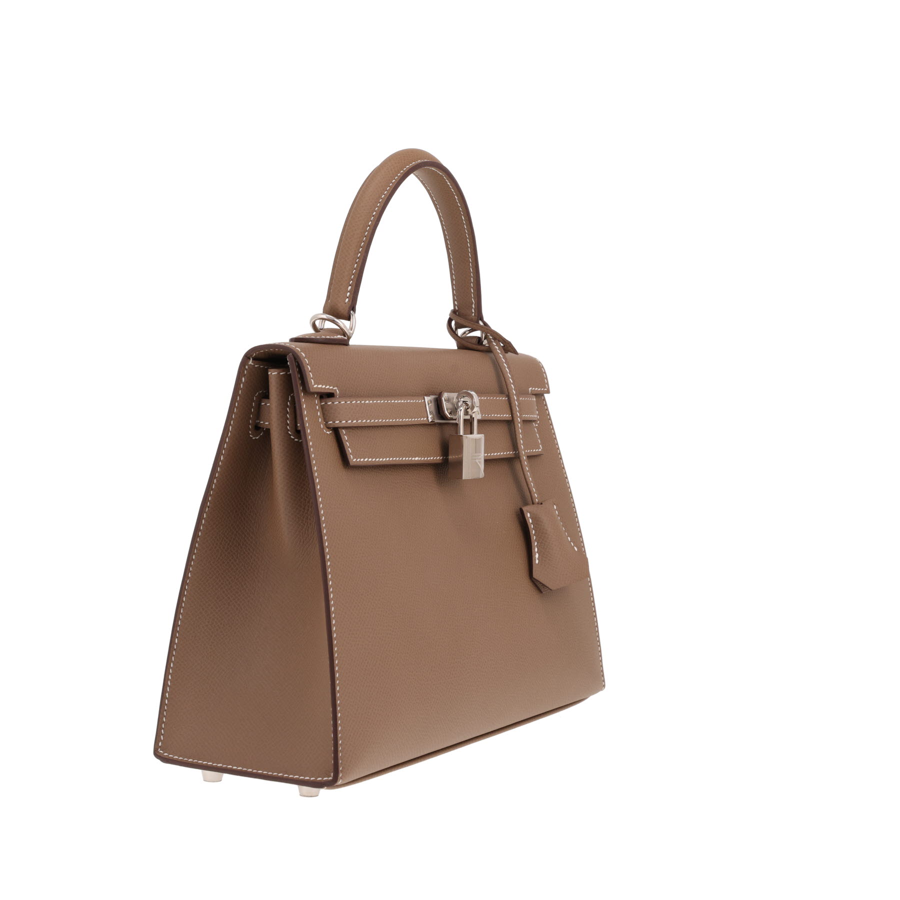 Hermès Kelly 25 cm handbag in Epsom leather with Étoupe finish