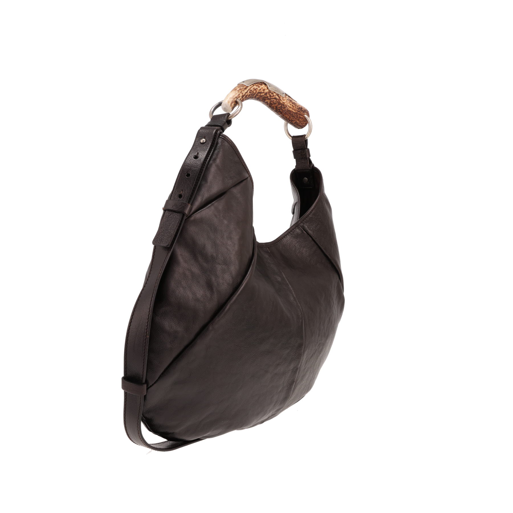 Saint Laurent Mombasa handbag in brown leather