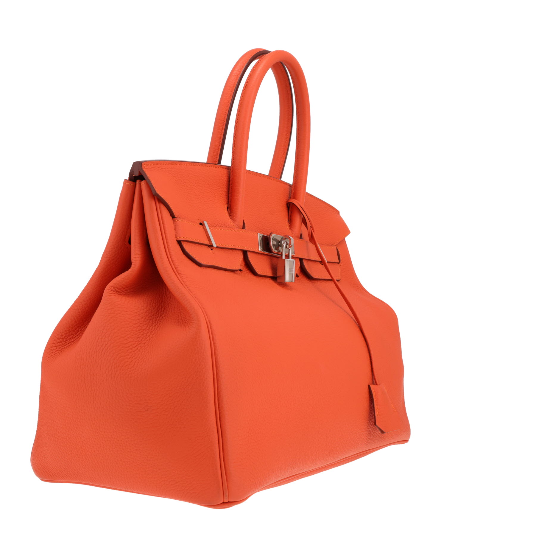 Hermès Birkin handbag, 35 cm, in Orange Togo leather