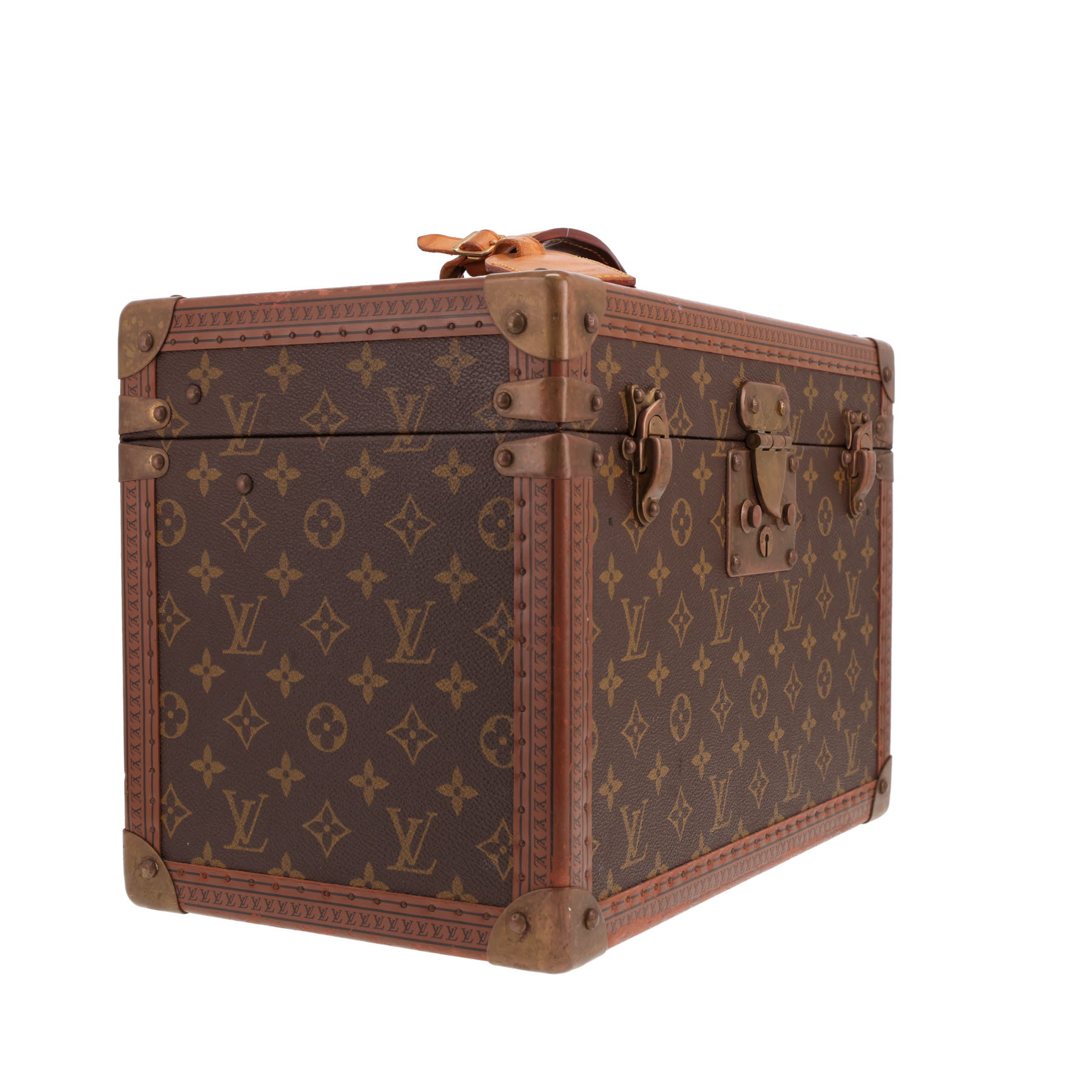 Vanity Louis Vuitton  Astuccio da viaggio in tela Monogram marrone e lozine marroni