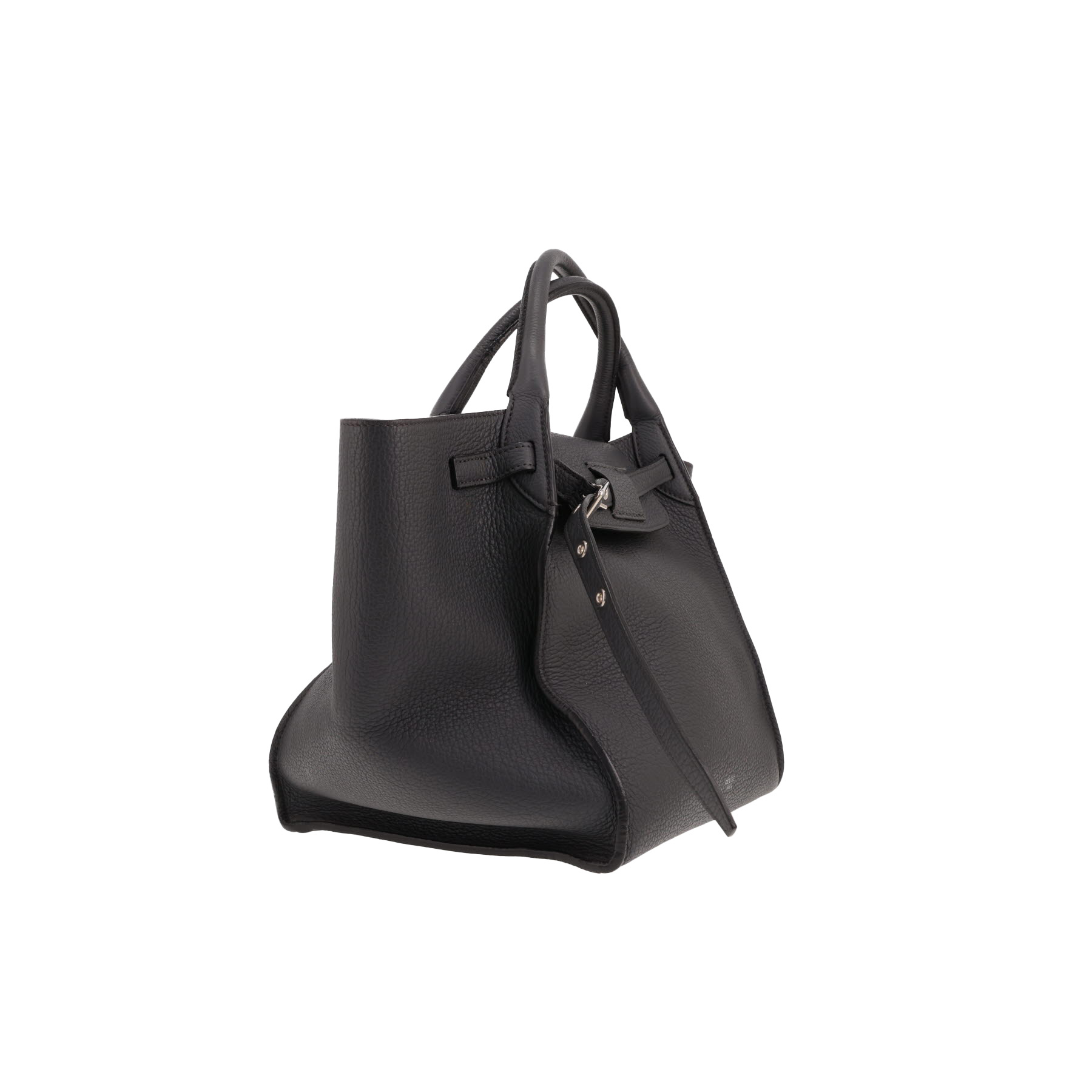 Sac à main Celine  Big Bag en cuir grainé gris