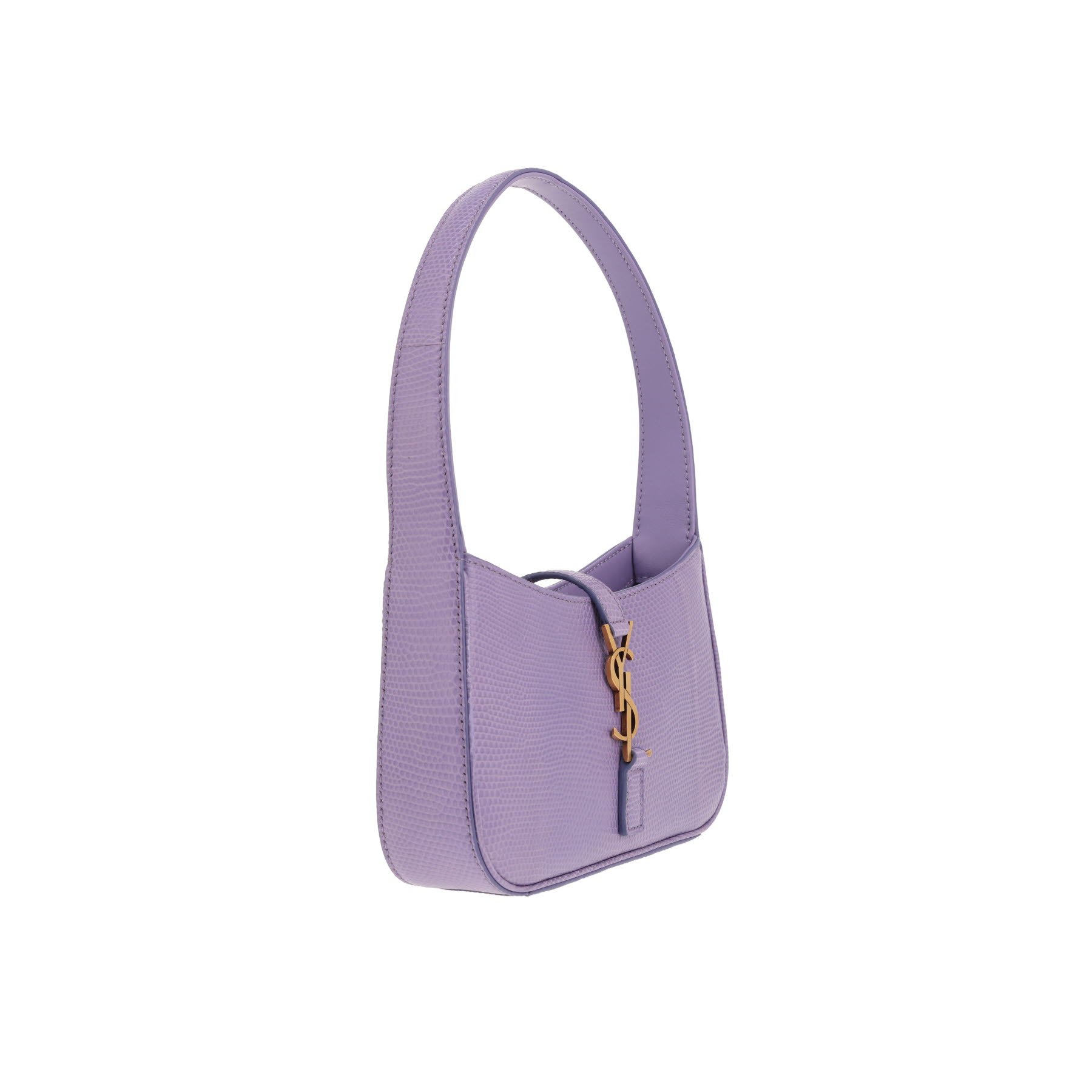 Bolso Saint Laurent «5 à 7» de lagarto morado