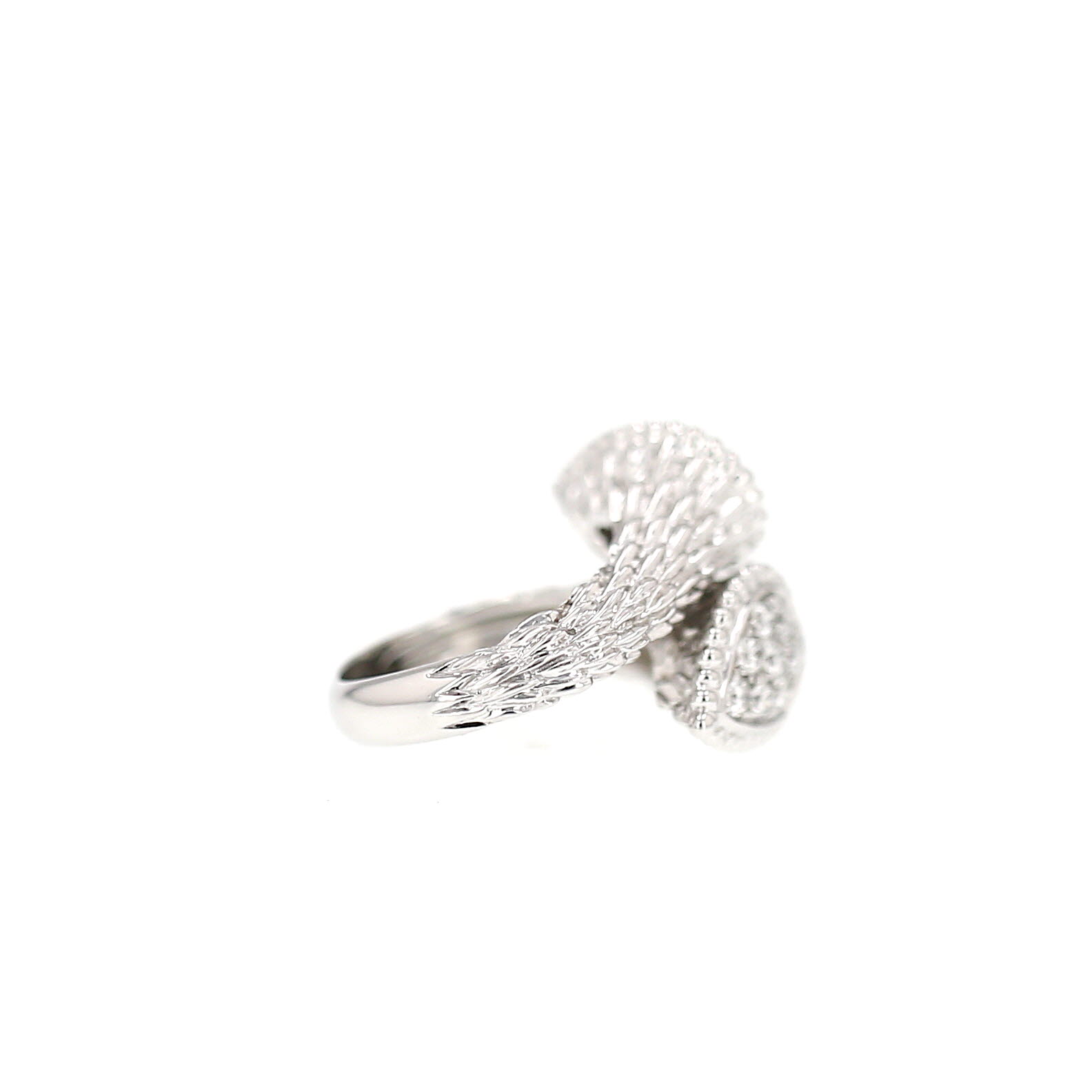 Bague Boucheron Serpent Bohème motif S en or blanc et diamants