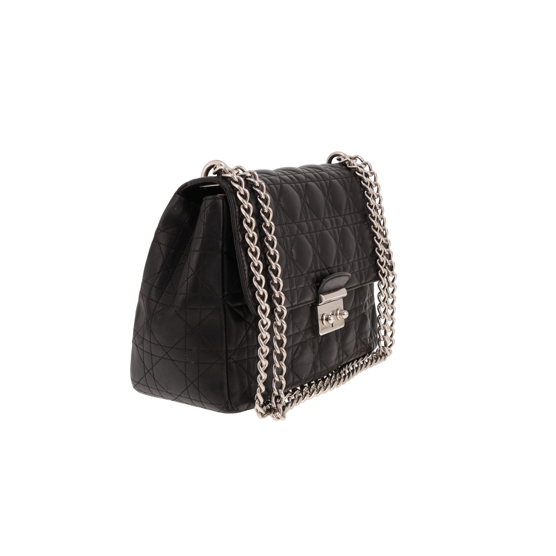 Borsa Dior Miss Dior in pelle cannage nera