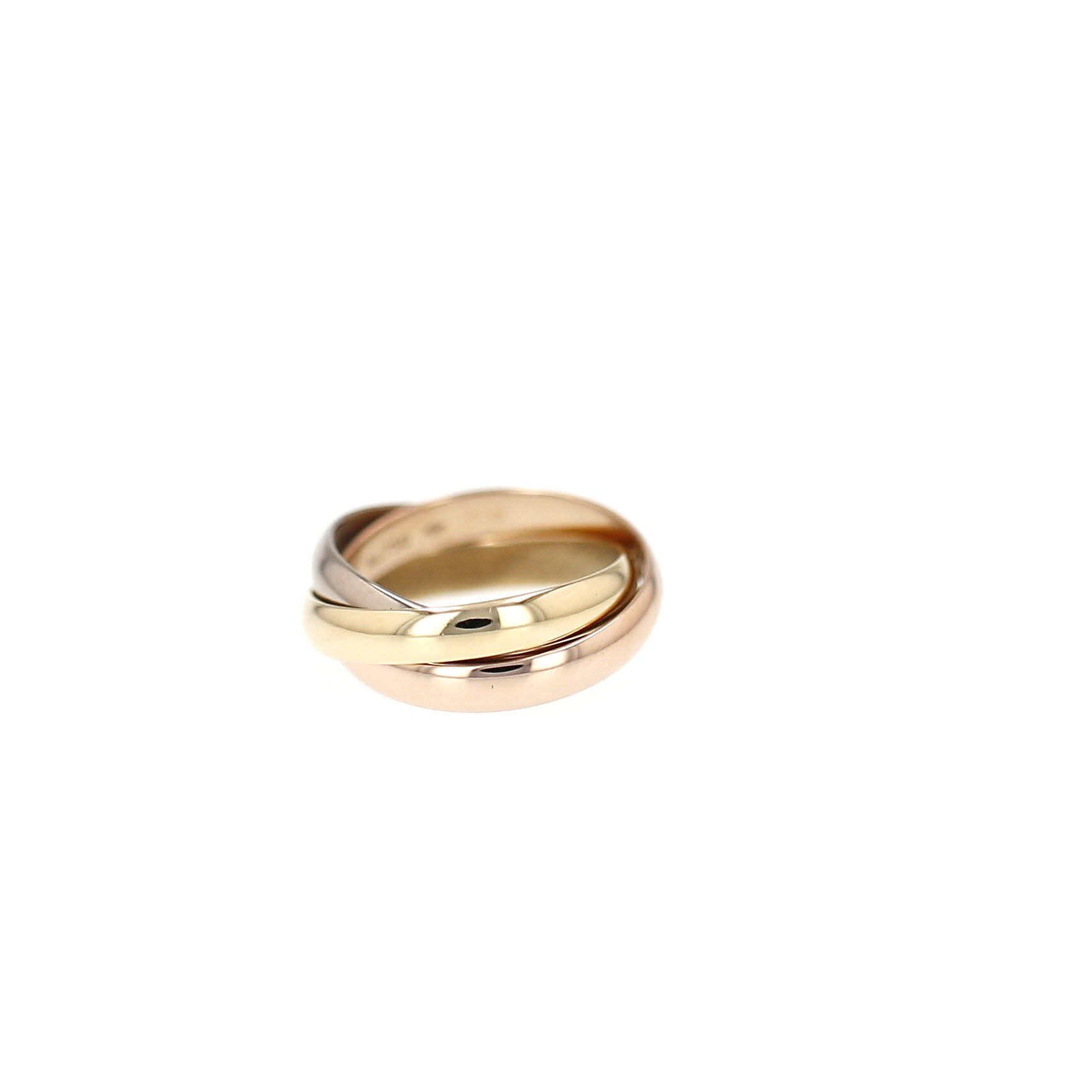 Bague Cartier Trinity moyen modèle en 3 ors, taille 52