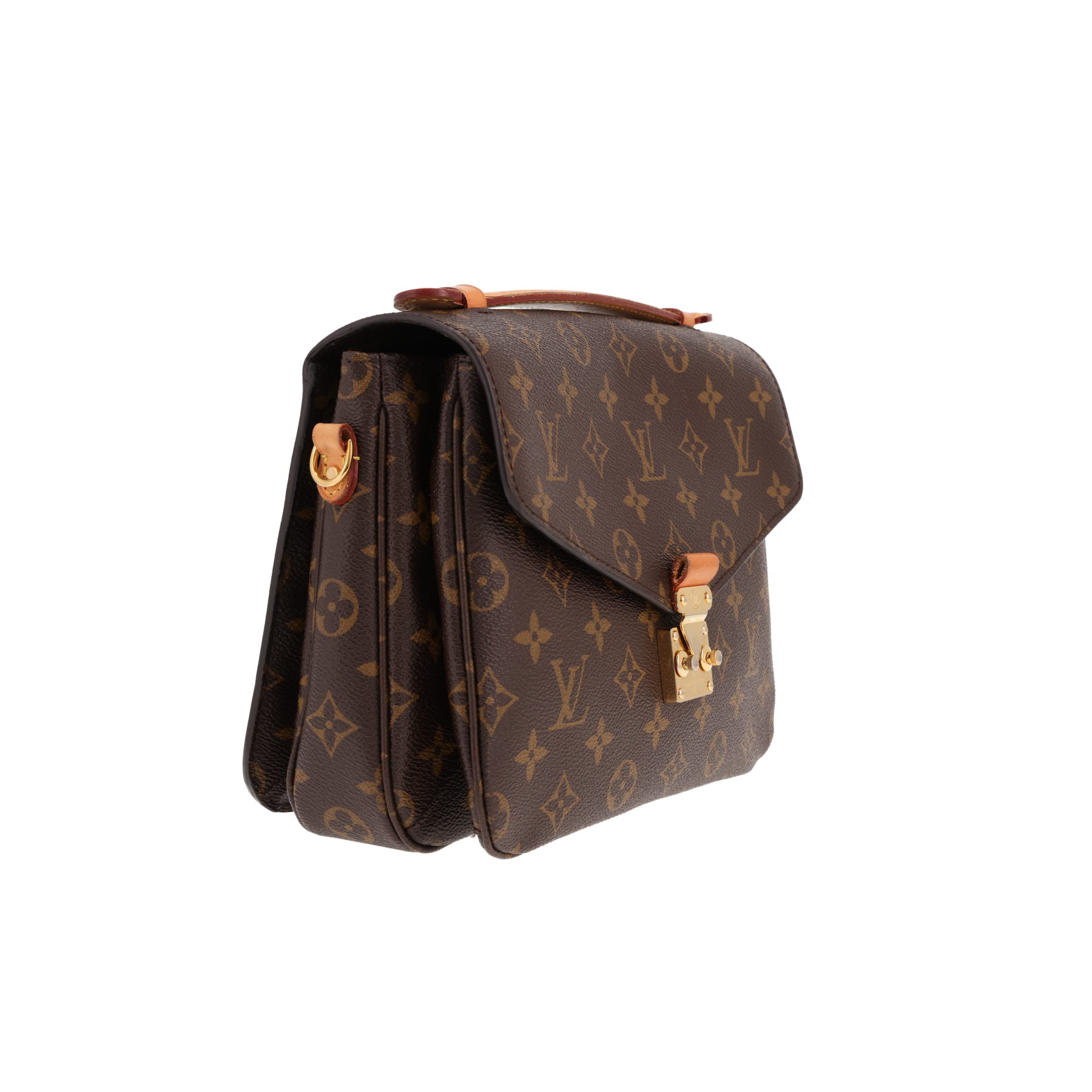 Louis Vuitton Metis handbag in brown Monogram canvas and natural leather