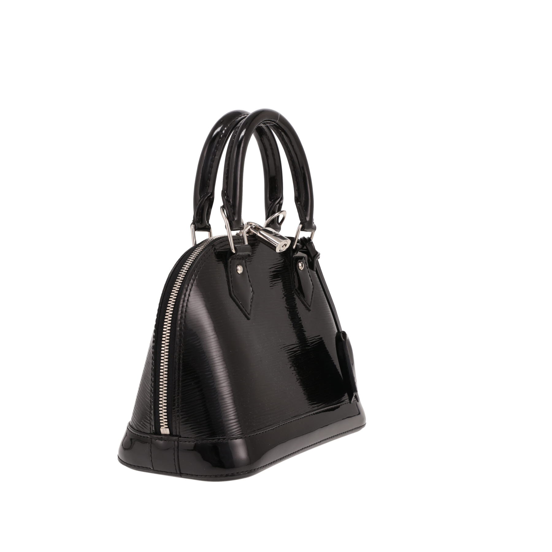 Bolso Louis Vuitton Alma BB de piel charol negra