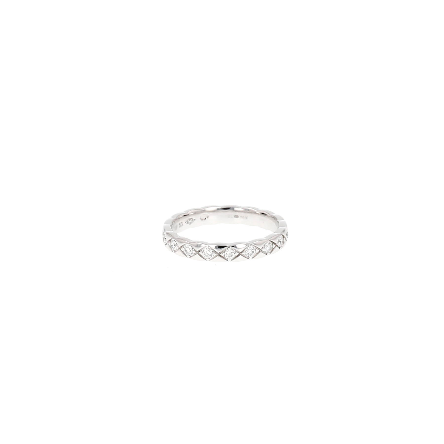 Bague Chanel Coco Crush mini en or blanc et diamants