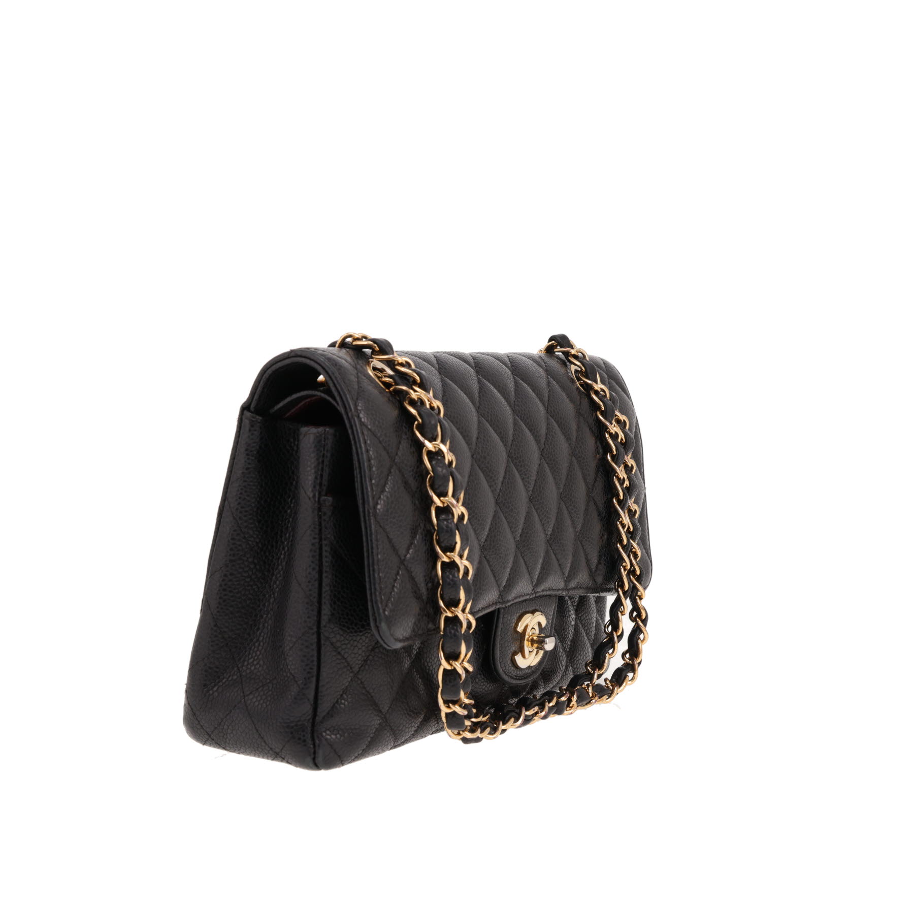 Borsa Chanel  Timeless Classic in pelle martellata nera trapuntata