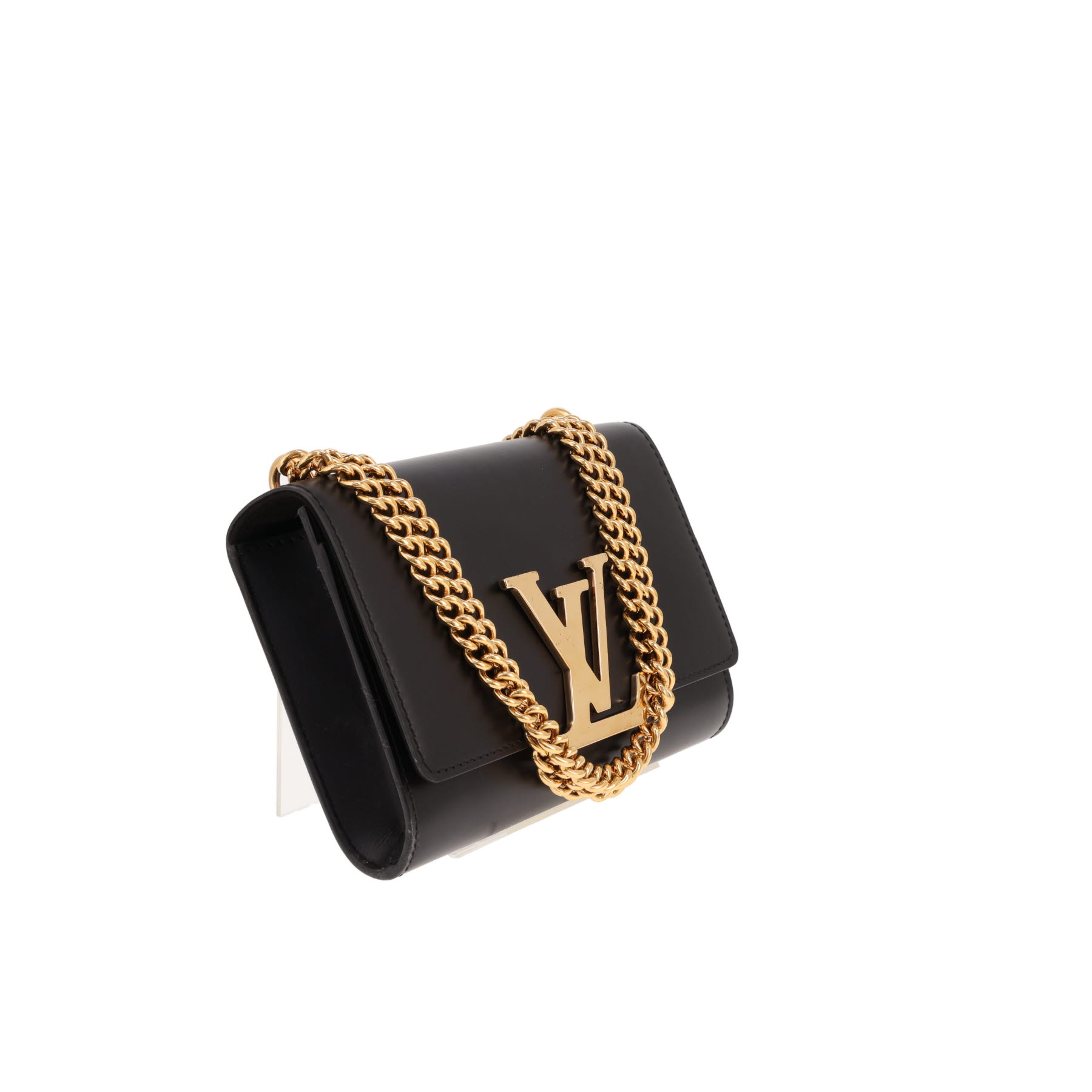 Borsa Louis Vuitton Louise in pelle nera