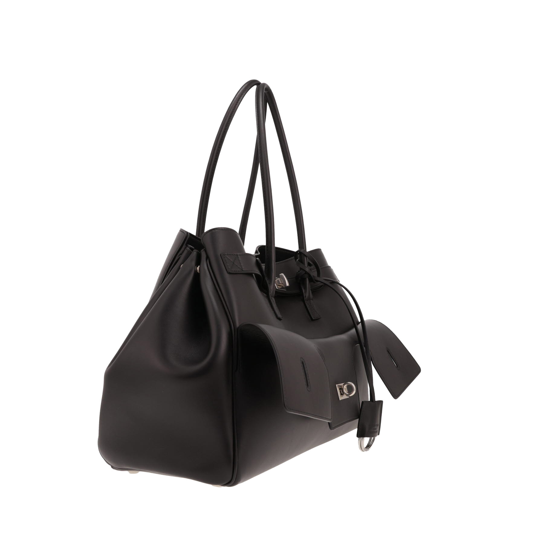 Borsa Balenciaga  Bel Air, modello medio,  in pelle nera