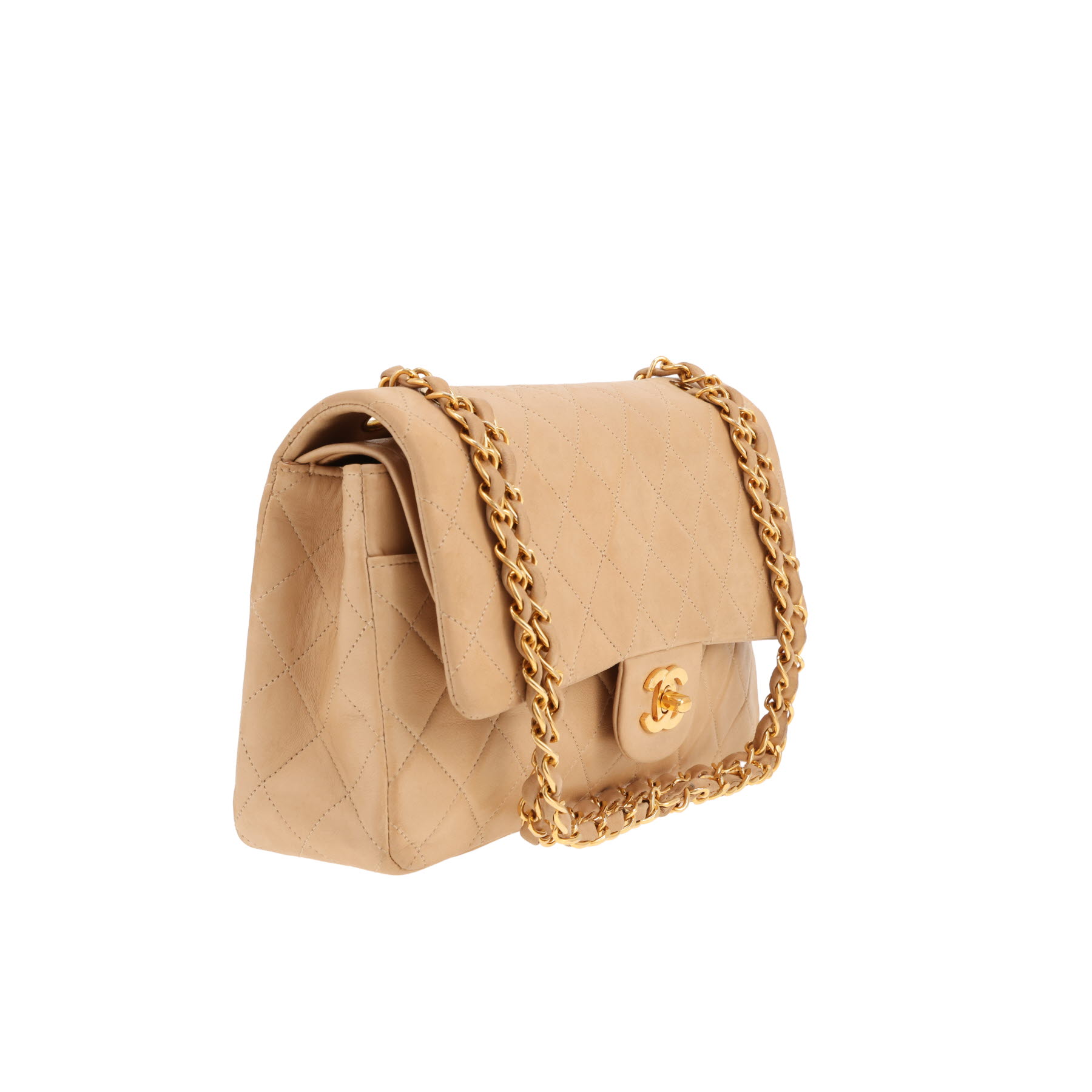 Bolso Chanel «Timeless Classic» de piel acolchada en color beige