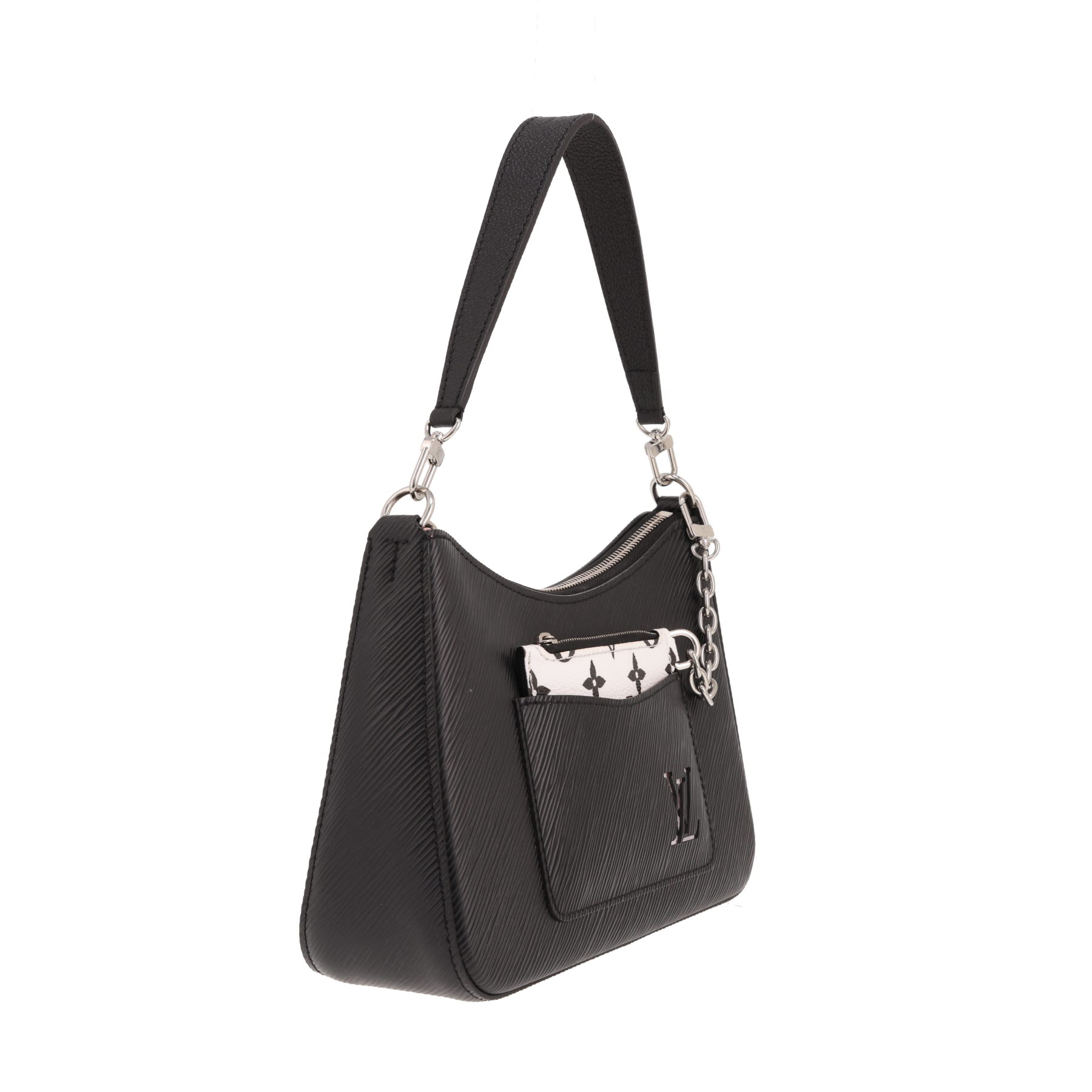Borsa Louis Vuitton “Marelle” in pelle Épi Noir