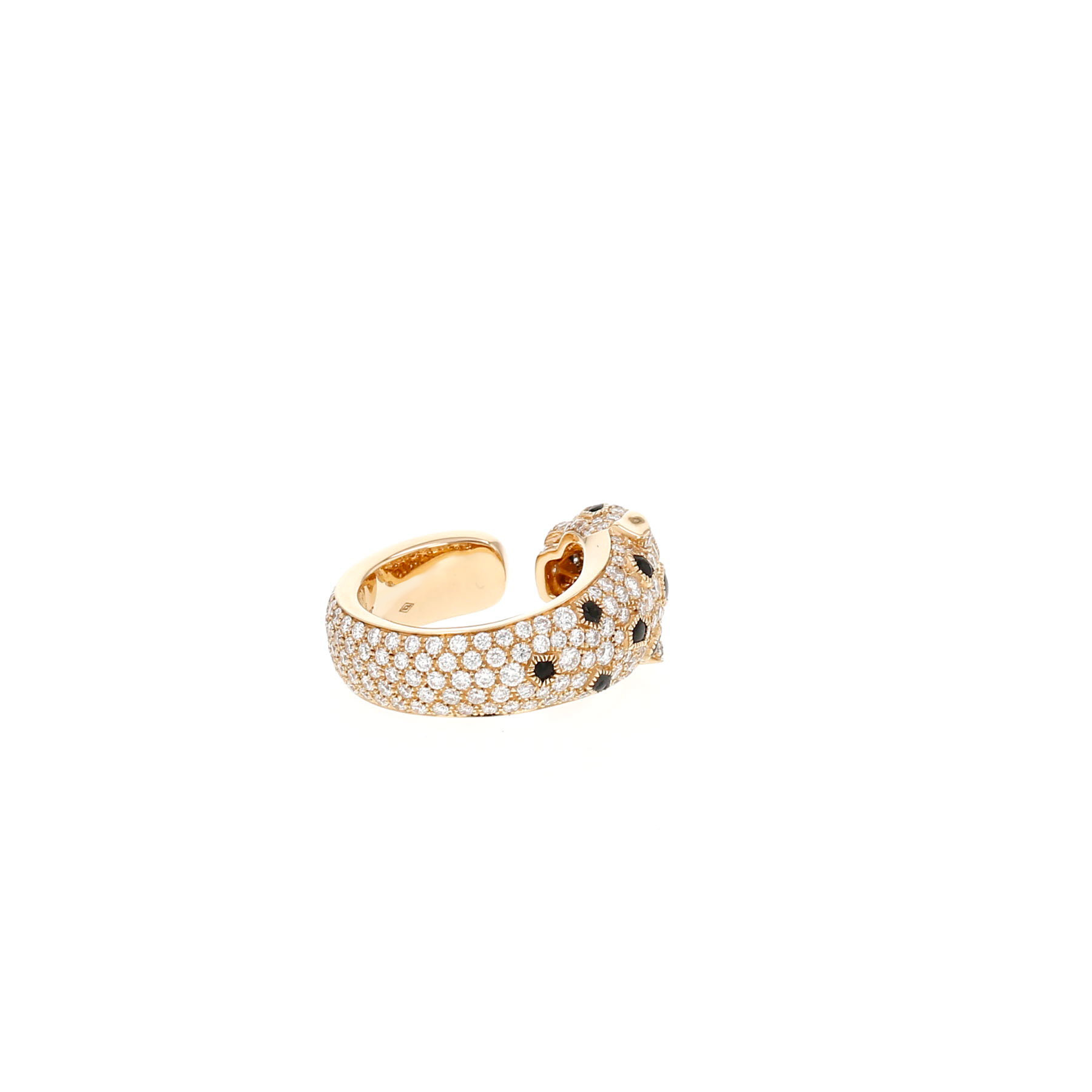 Cartier Panthère ring in yellow gold, emerald, onyx and diamonds