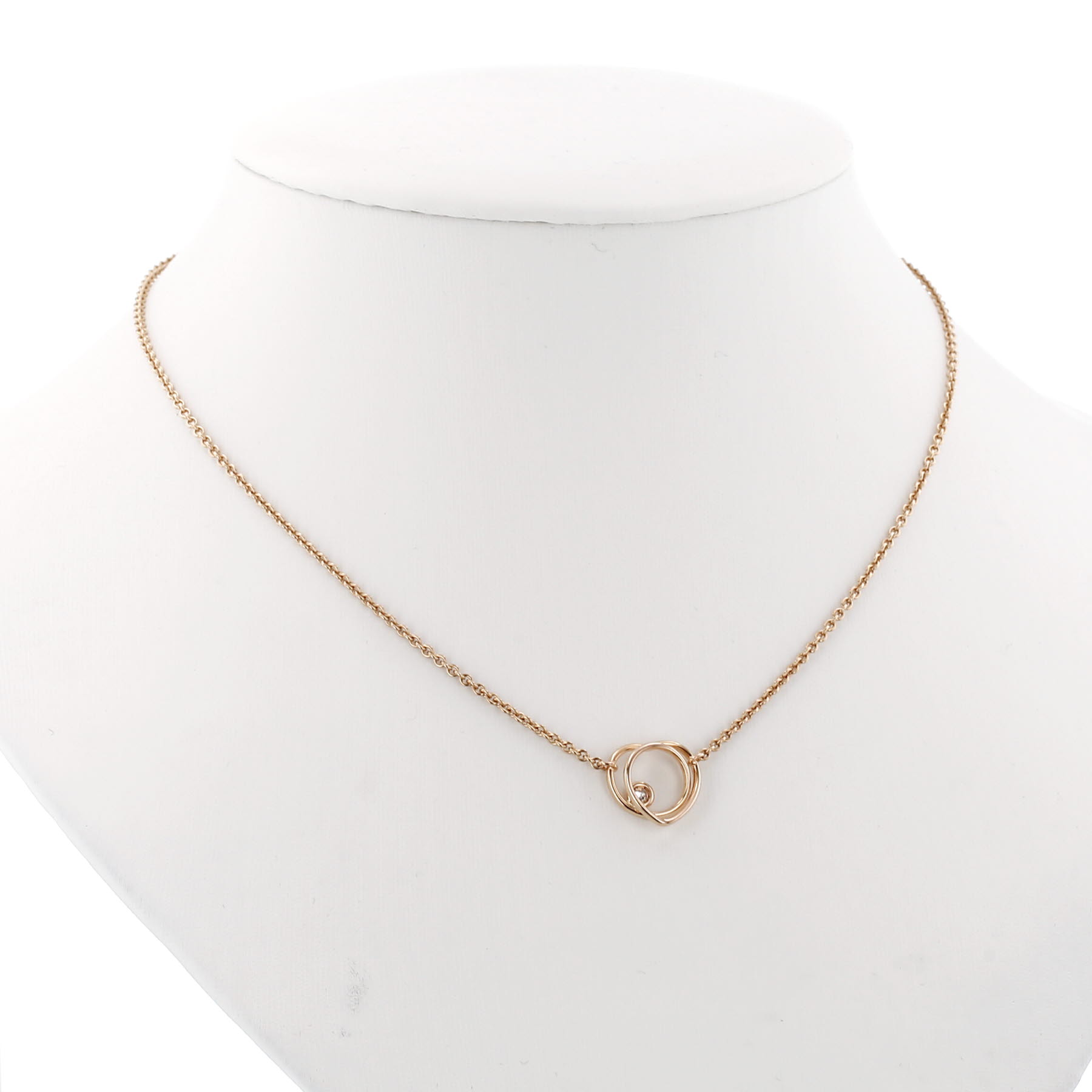 Collier Hermès Vertige Cœur en or rose et diamant