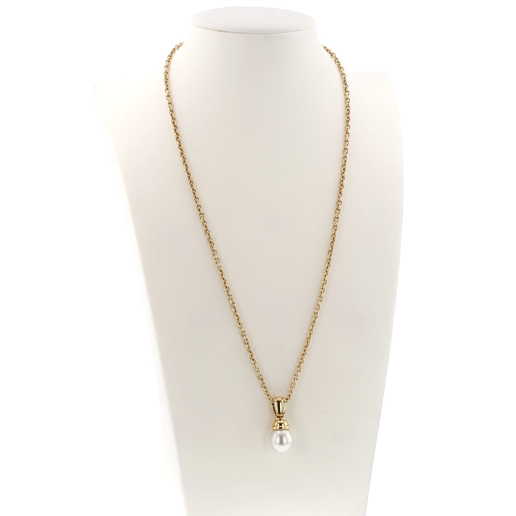 Boucheron necklace in yellow gold and cultured pearl